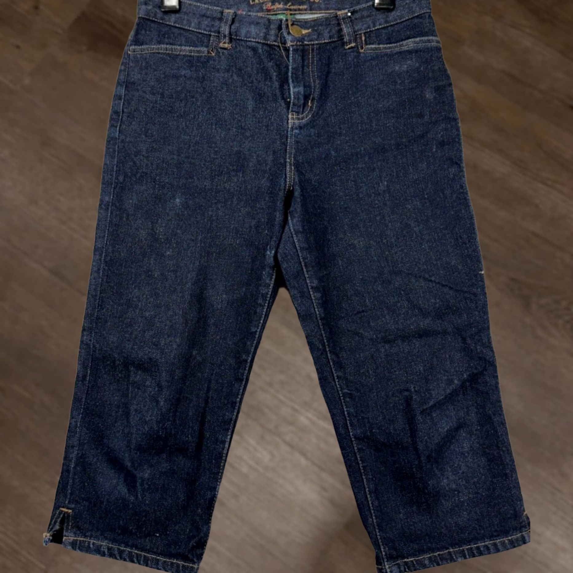 Ralph Lauren Lauren Ralph Lauren Jeans Womens Petite Blue Straight Crop Denim Dark Wash Size 26" / US 2 / IT 38 - 1 Thumbnail