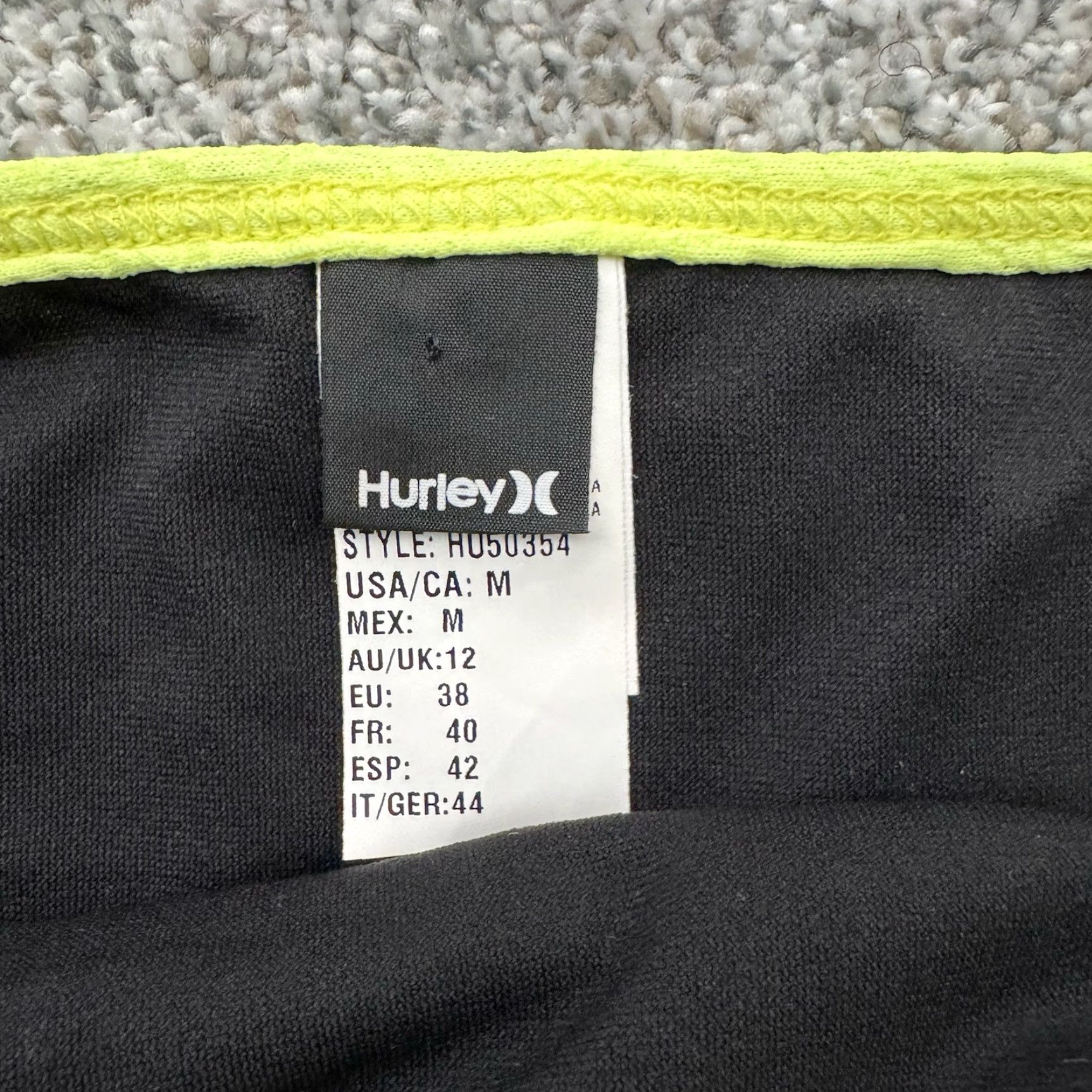 Hurley Hurley Swim Bikini Bottom M Women Cheeky Neon Yellow Rave Y2K Surf Spring Break Festival Size 32" / US 10 / IT 46 - 6 Thumbnail