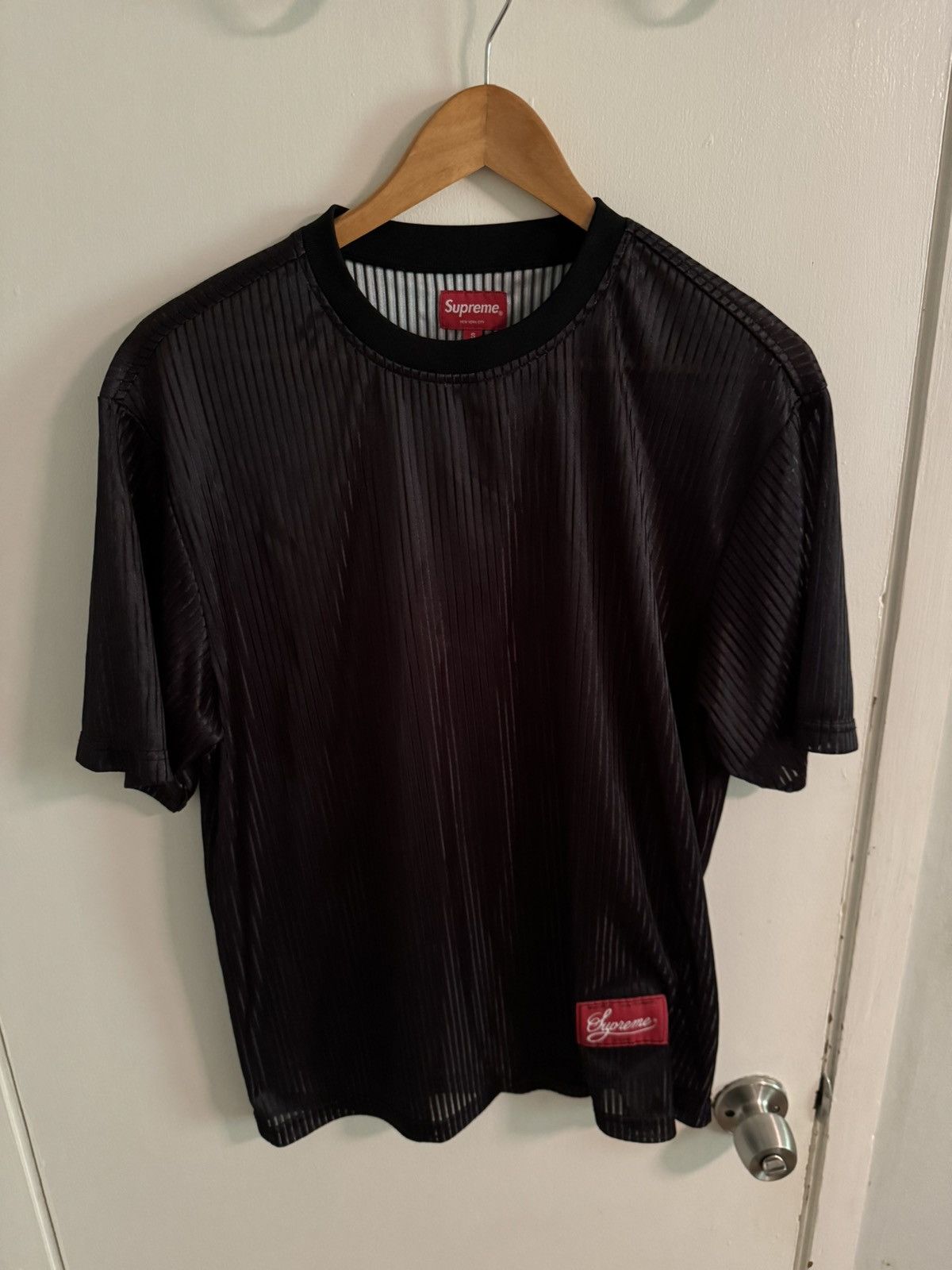 Supreme Supreme Arabic Mesh L/S Jersey Top Black XXL Like
