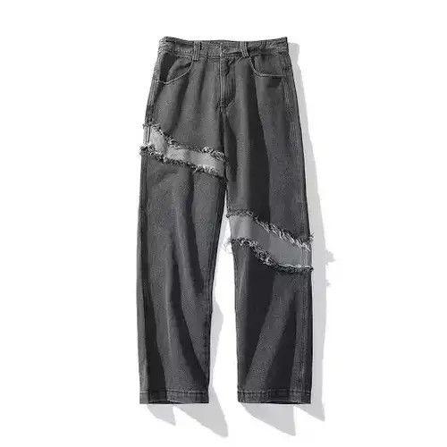 Other Asymmetric Patch Baggy Denim Jeans Size US 34 / EU 50 - 1 Thumbnail