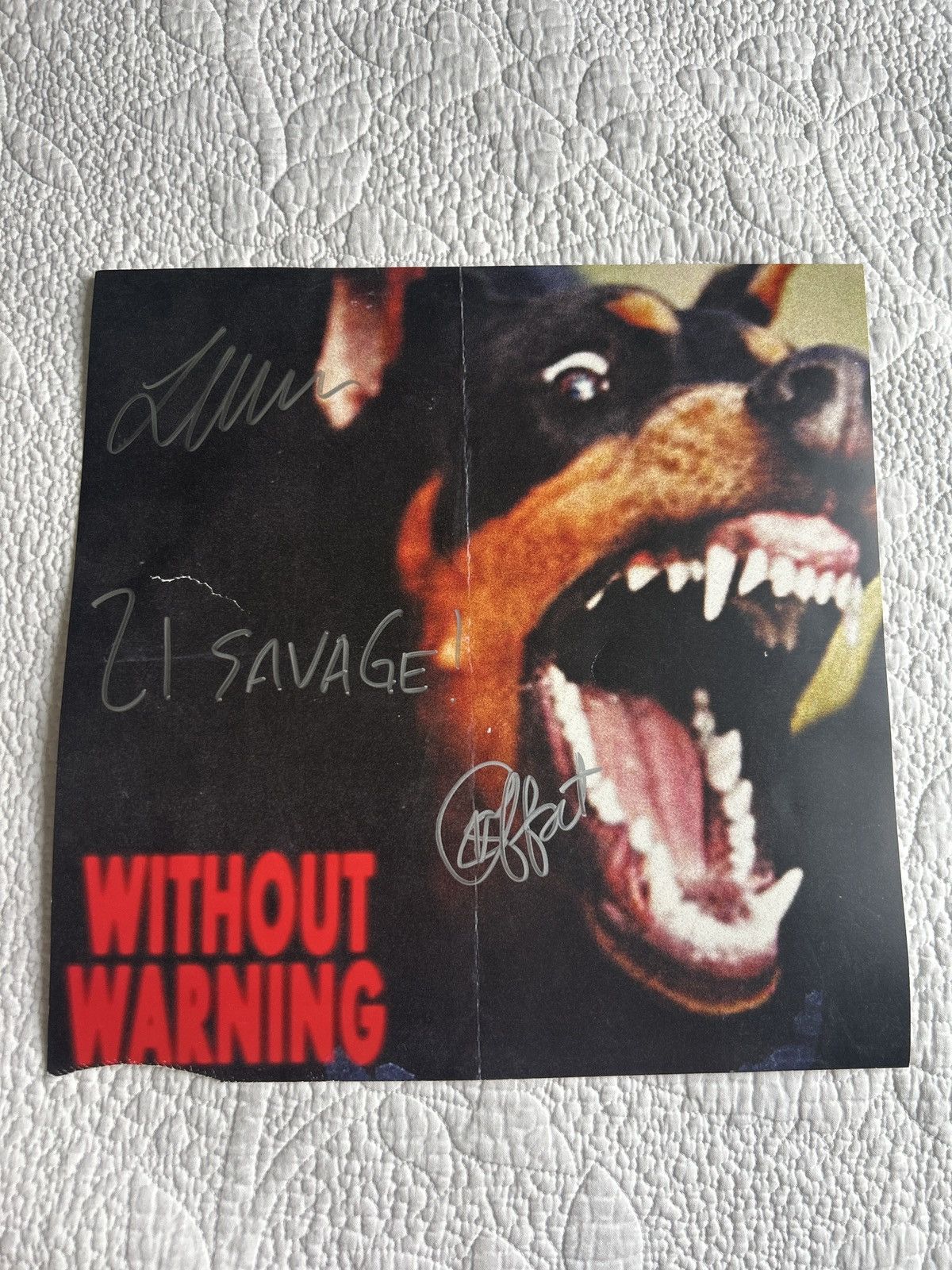 21 Savage Without Warning signed poster Size ONE SIZE - 1 Preview