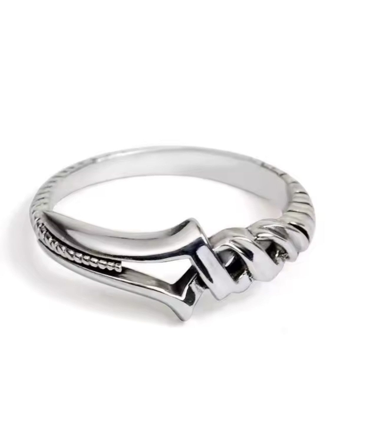Jewelry × Vintage Spear Of Longinus Round Open Ring Size ONE SIZE - 4 Thumbnail