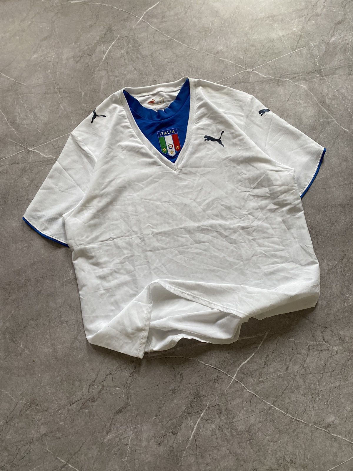 Neil Barrett × Puma Vintage 2006-08 Puma & Neil Barrett Italy Away Soccer Jersey Size US XL / EU 56 / 4 - 1 Thumbnail