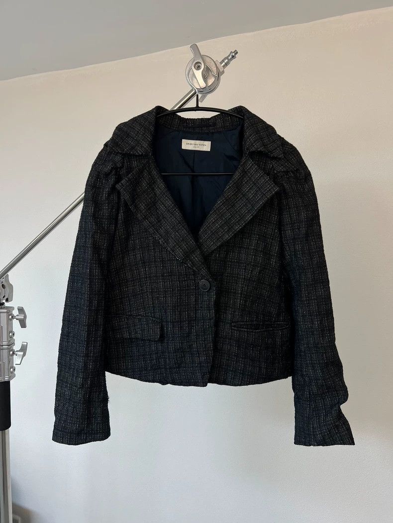 Dries Van Noten dries van noten Small jacquard shoulder blazer Size XS / US 0-2 / IT 36-38 - 2 Thumbnail