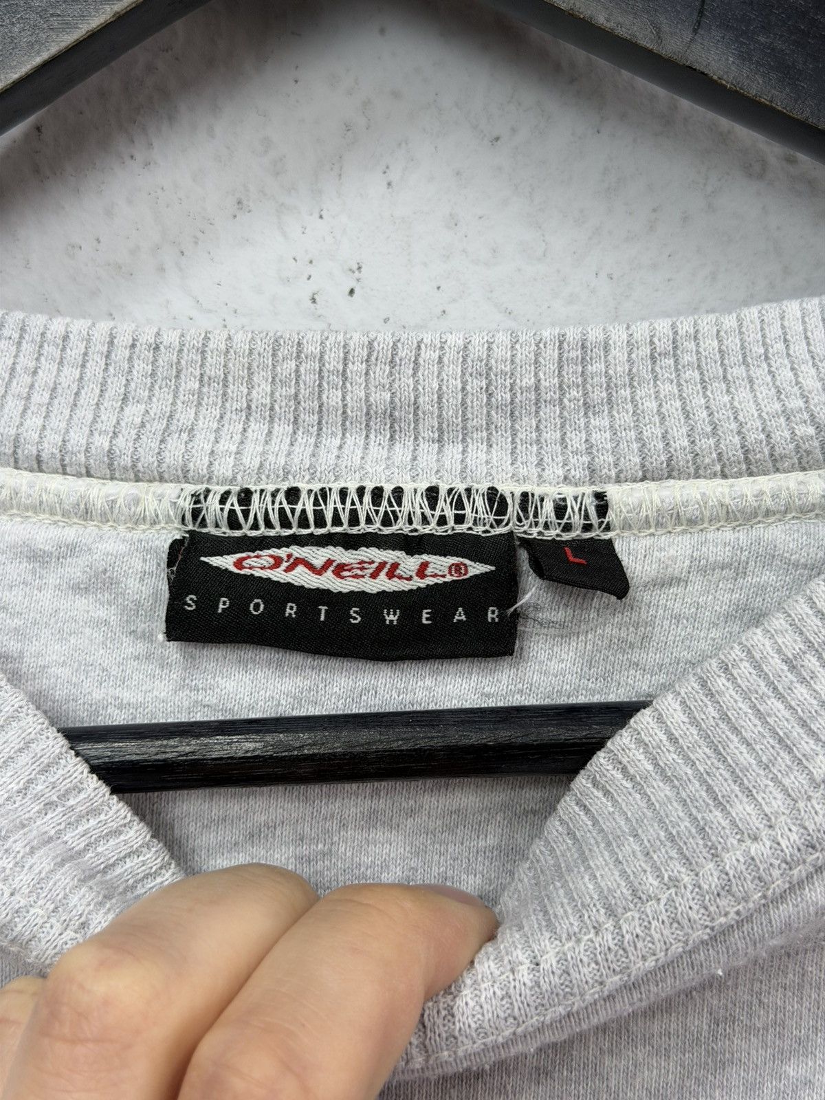 If Six Was Nine Vintage O’neill 90’s Sweatshirt Big Logo Y2K Gray Size US L / EU 52-54 / 3 - 7 Thumbnail