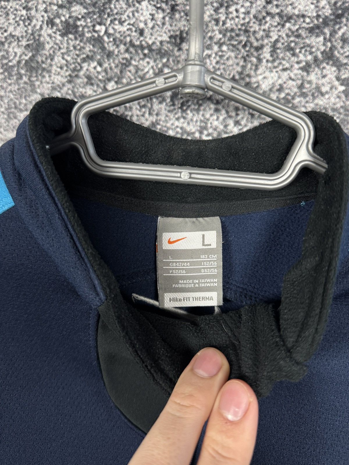 Nike Men’s Nike Fit Therma Cycling Full Zip Jacket Vintage Size L Size US L / EU 52-54 / 3 - 8 Thumbnail