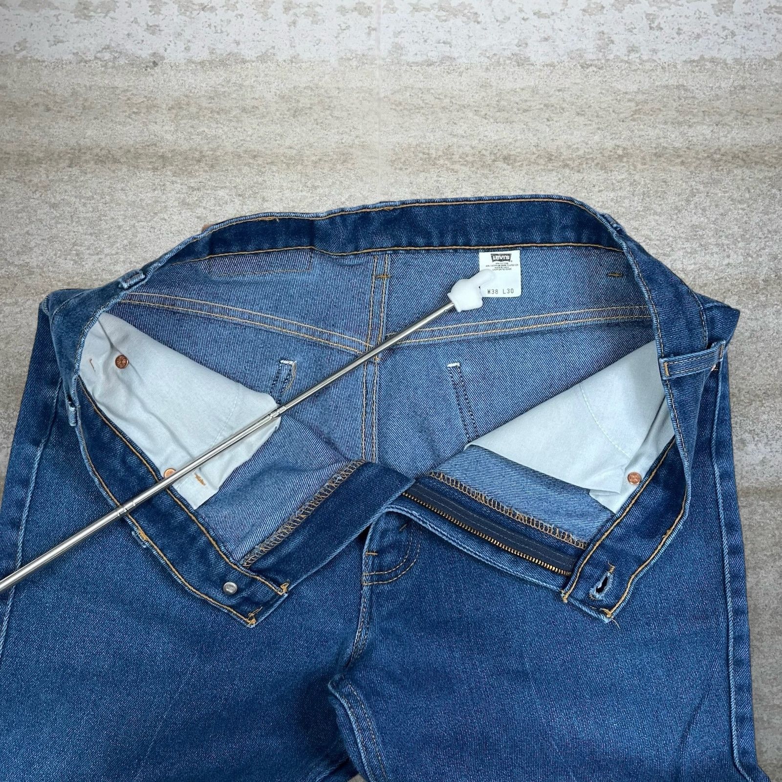 Levi's Vintage 90s Orange Tab Levis Jeans 38x30 Bootcut Dark Wash Size US 38 / EU 54 - 5 Thumbnail