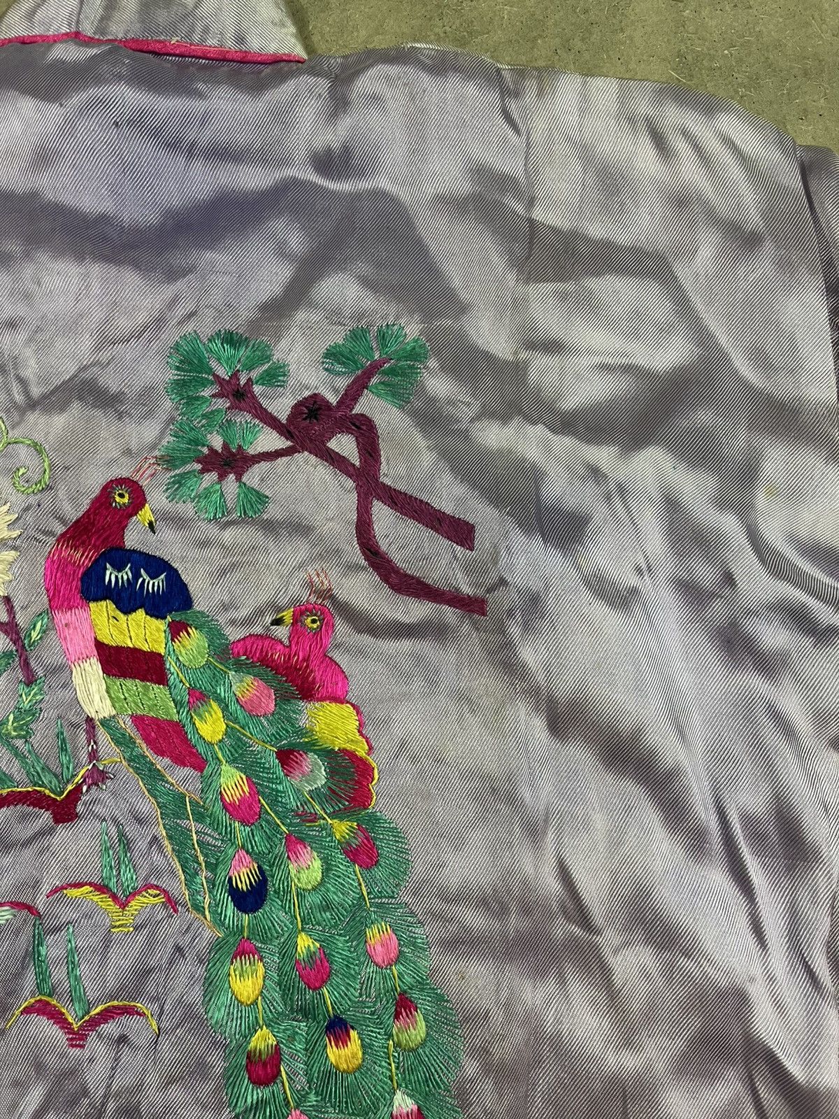 Vintage Vintage 50s Korea Souvenir Silk Shirt Embroidered Size L / US 10 / IT 46 - 7 Thumbnail