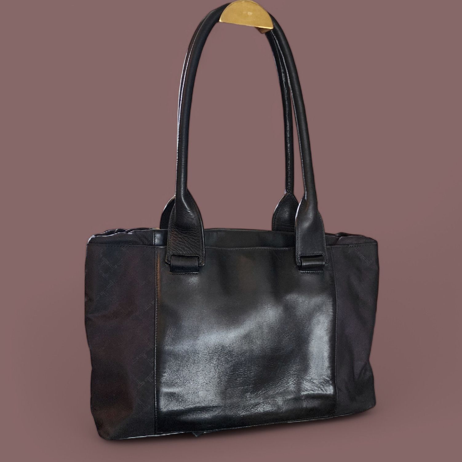 Tumi Tumi black leather tinkerlust shoulder carry-on bag Size ONE SIZE - 2 Thumbnail