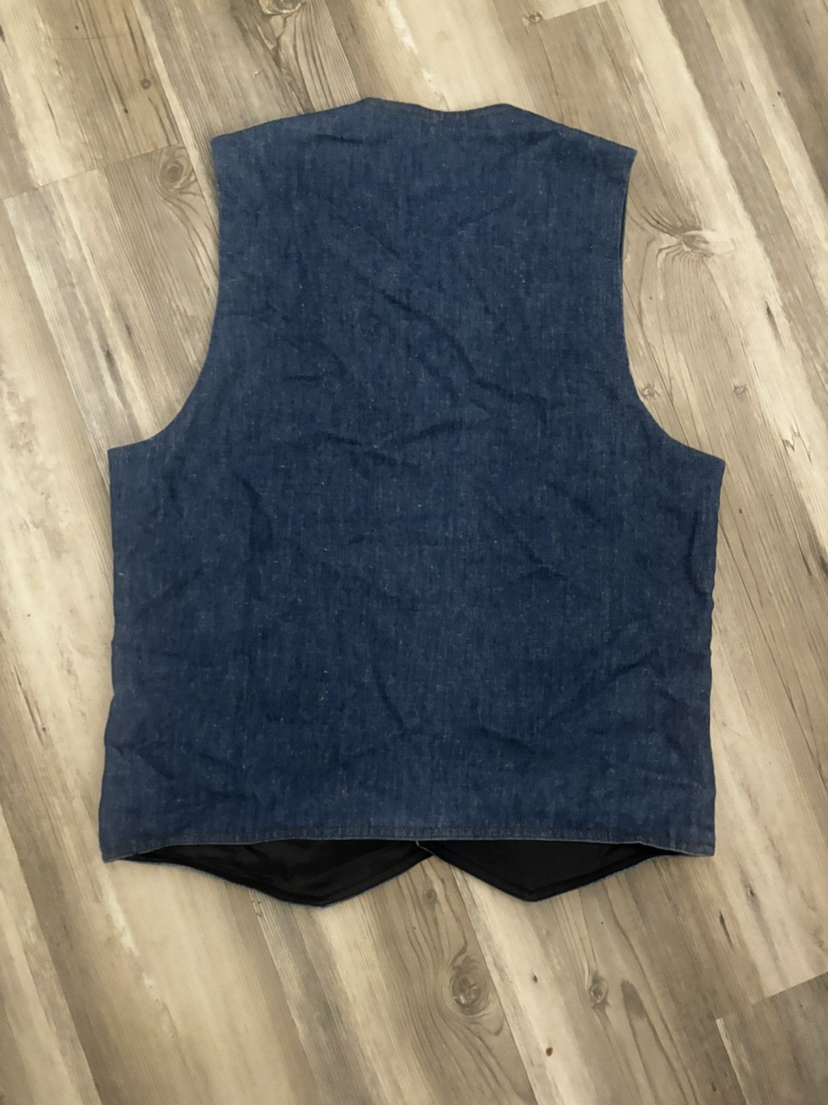 Levi's Vintage Clothing Levi’s Panatela Denim Vest Vintage Button Front Blue Jean Ve Size US L / EU 52-54 / 3 - 2 Thumbnail
