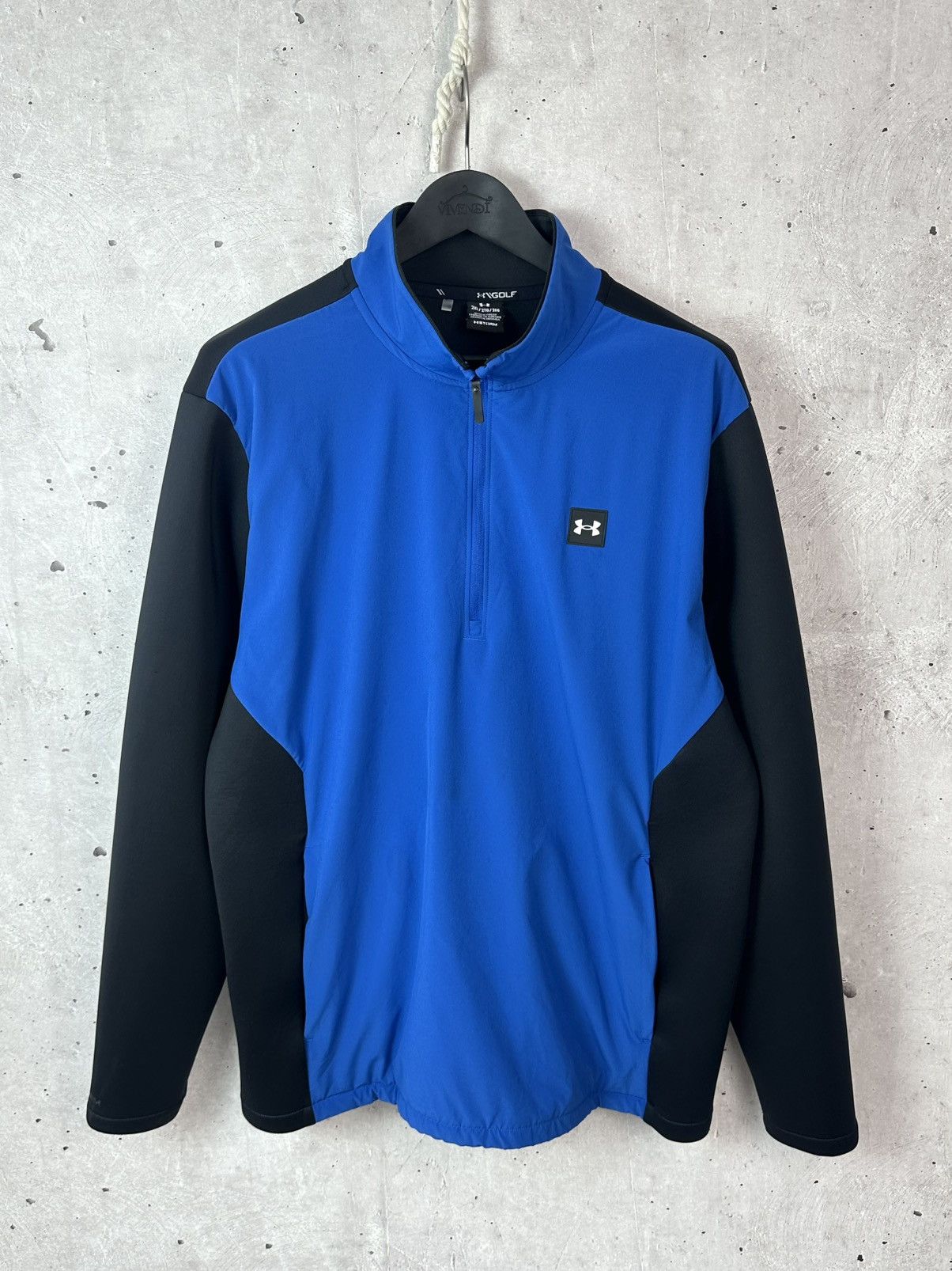 Under Armour Under Armor Quarter Zip Golf Storm Blue-Black Anorak Jacket Size US XL / EU 56 / 4 - 1 Thumbnail