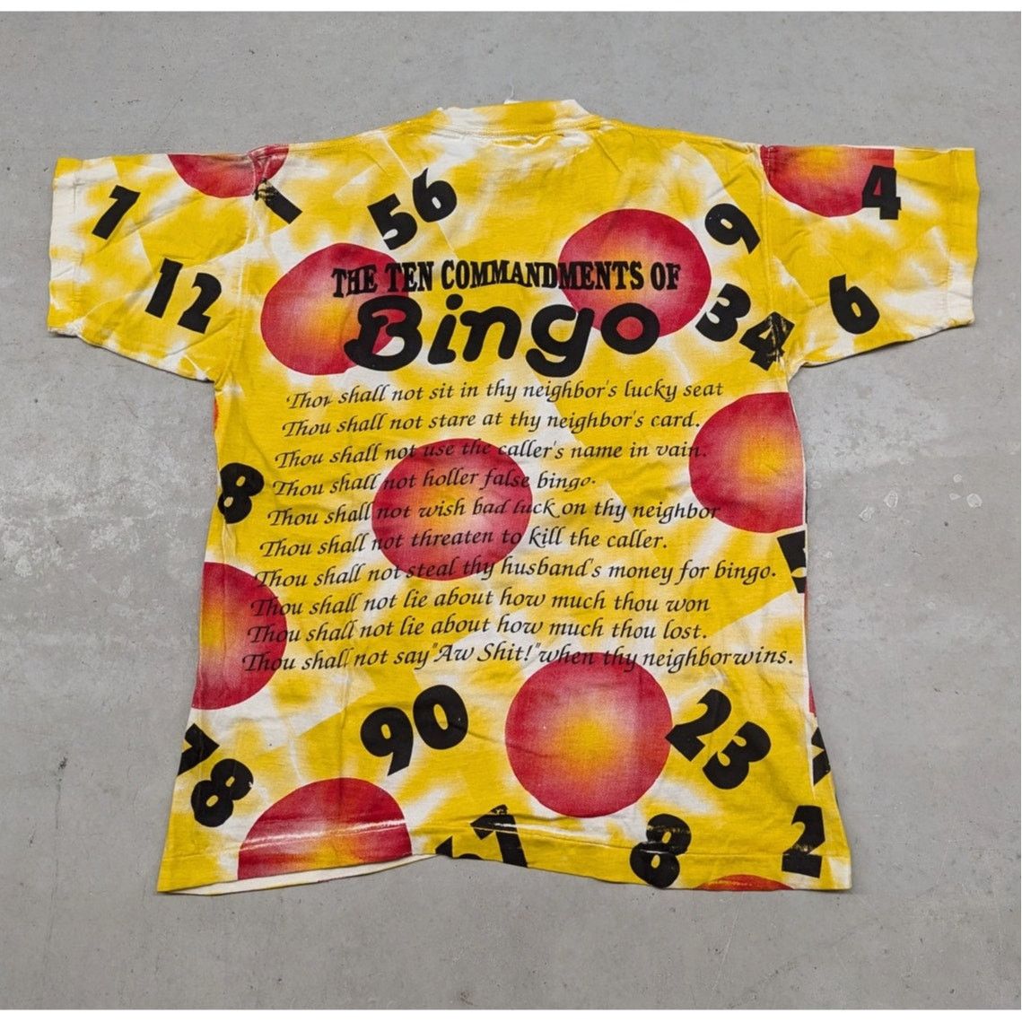 Ten C × Vintage Vintage The Ten Commandments of Bingo All Over Print t-shirt Size US L / EU 52-54 / 3 - 4 Thumbnail