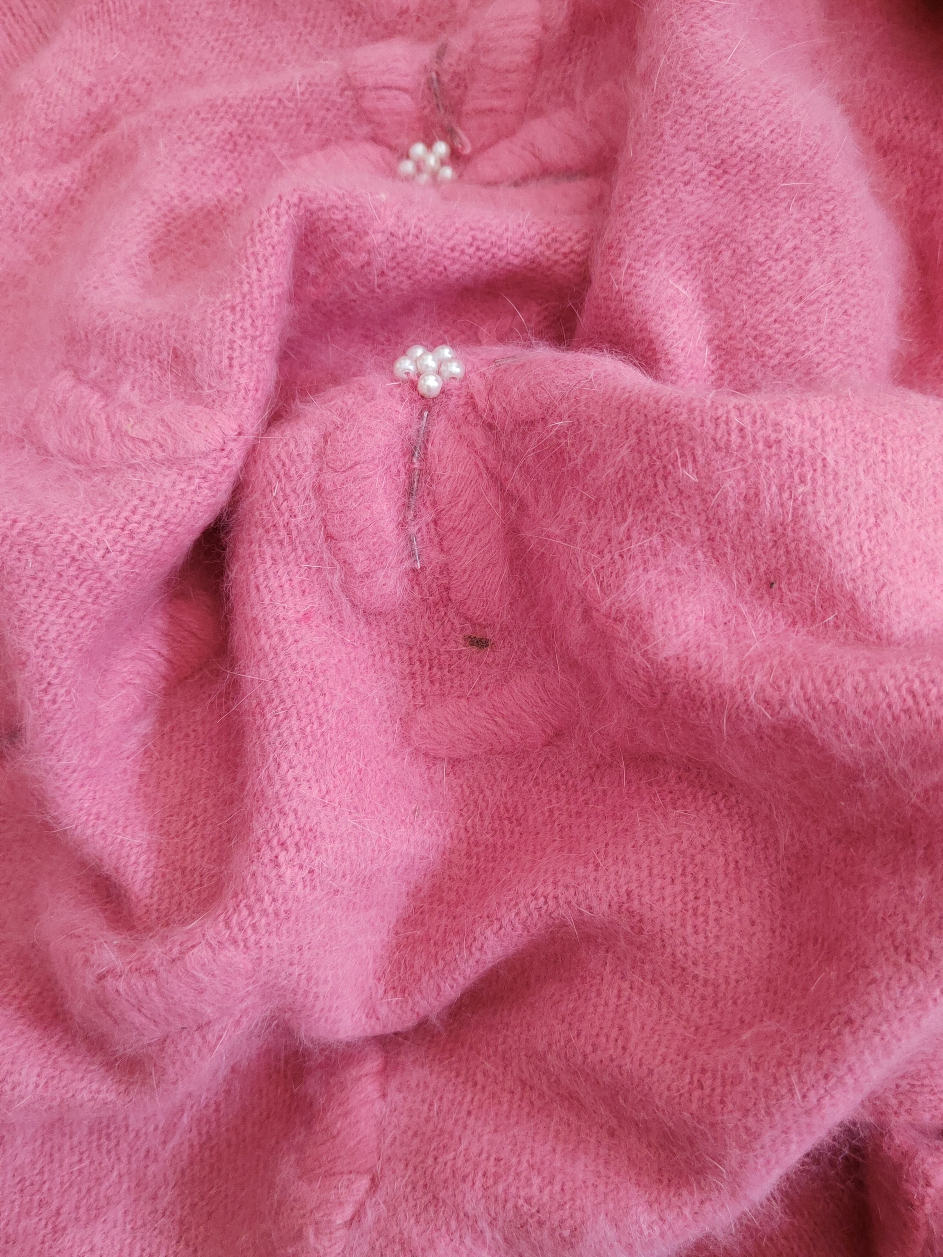Homespun Knitwear × Japanese Brand Procole Pink Shag Shaggy Fur Mohair Knitwear #S2019 Size M / US 6-8 / IT 42-44 - 11 Thumbnail