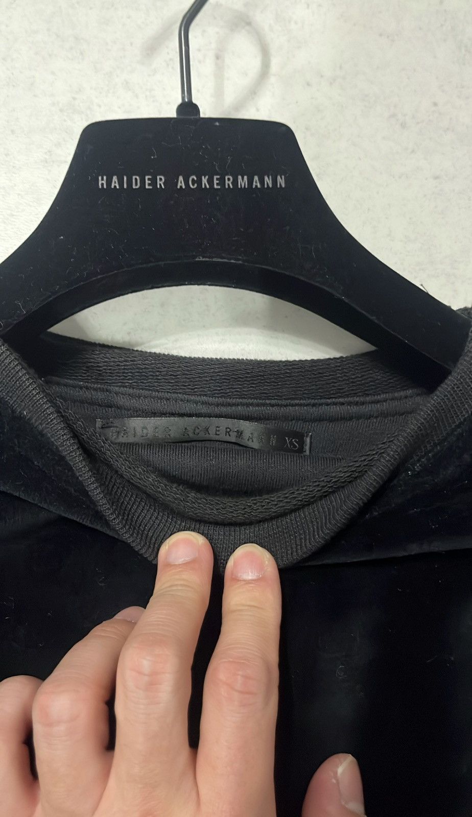 Haider Ackermann Haider ackermann 14fw og velvet sweat shirts Size US XS / EU 42 / 0 - 7 Thumbnail