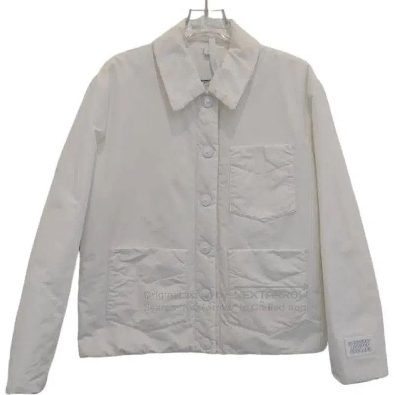Burberry Burberry White Cotton Women's Jacket. Size S / US 4 / IT 40 - 1 Thumbnail