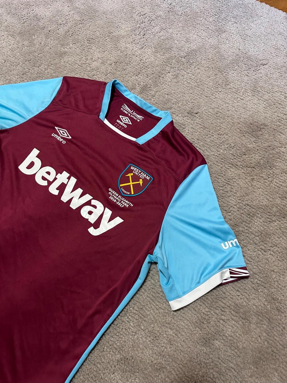 Umbro WEST HAM UNITED FC 2016-17 HOME SHIRT UMBRO JERSEY SOCCER XL Size US XL / EU 56 / 4 - 4 Thumbnail