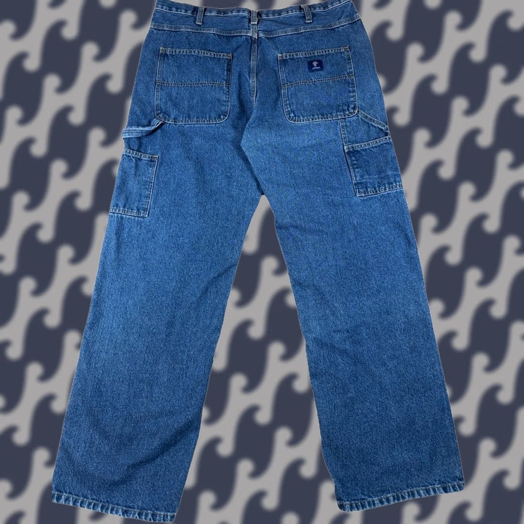 J Brand VINTAGE RK Brand Carpenter Jeans Mens 40x34 Cargo Workwear Blue Denim Cotton Jeans Regular Mens 90s Cowboy Nature USA Blue Cotton Denim Size US 40 / EU 56 - 1 Thumbnail