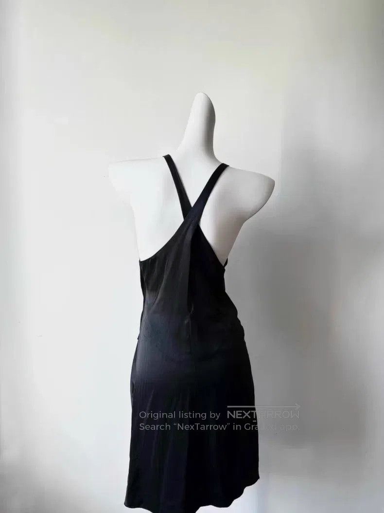 Helmut Lang Helmut Lang Irregular Drape Silk Glossy Dress Size S / US 4 / IT 40 - 2 Thumbnail