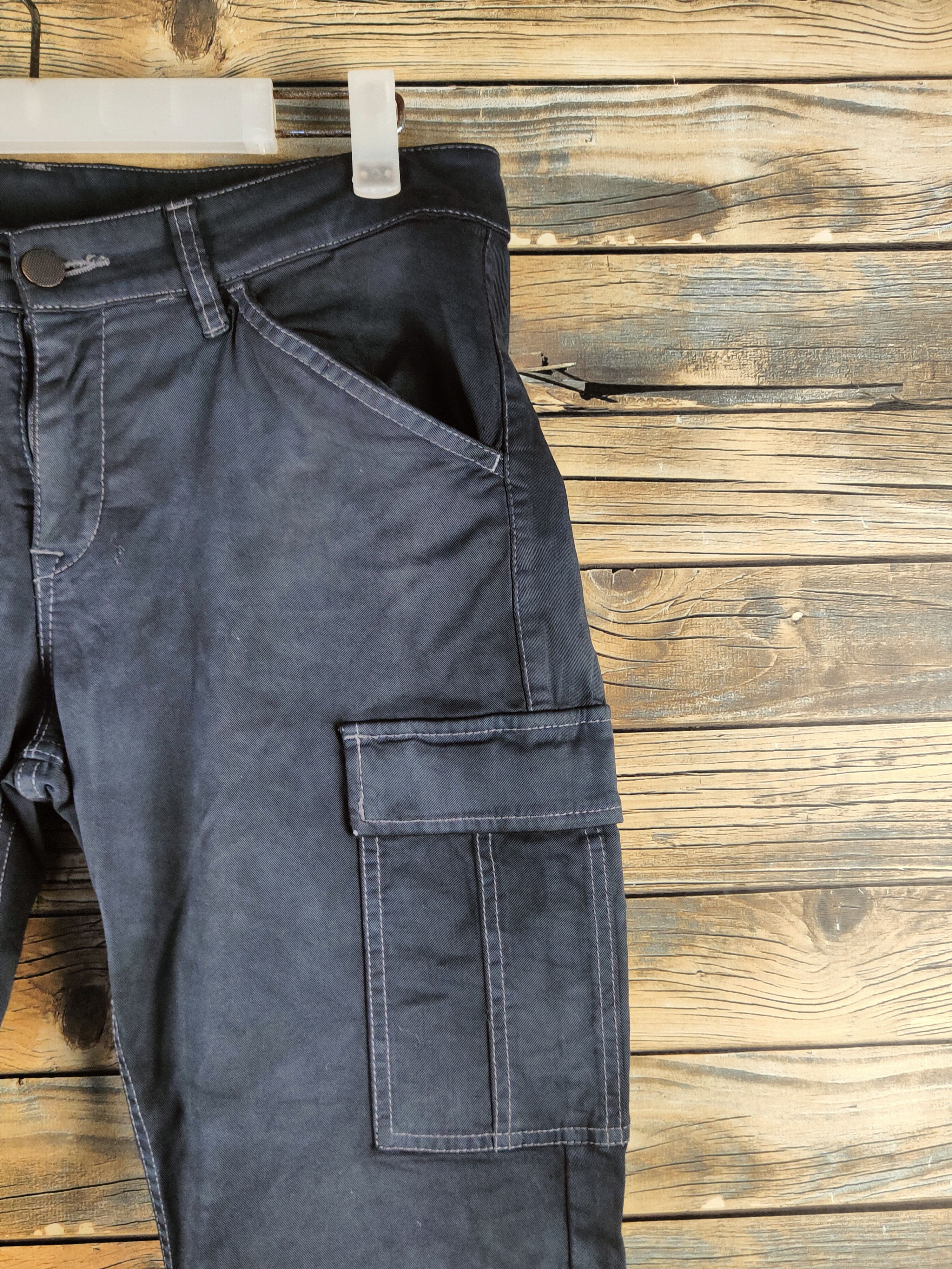 Japanese Brand DL Uniqlo Black Multipocket Cargo Pants #46-626 Size 30" / US 8 / IT 44 - 5 Thumbnail