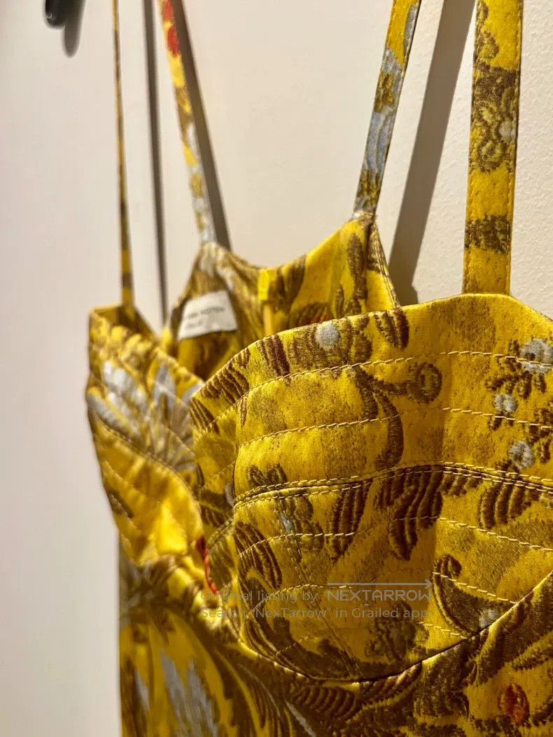 Dries Van Noten Dries Van Noten Yellow silk dress Size S / US 4 / IT 40 - 2 Thumbnail
