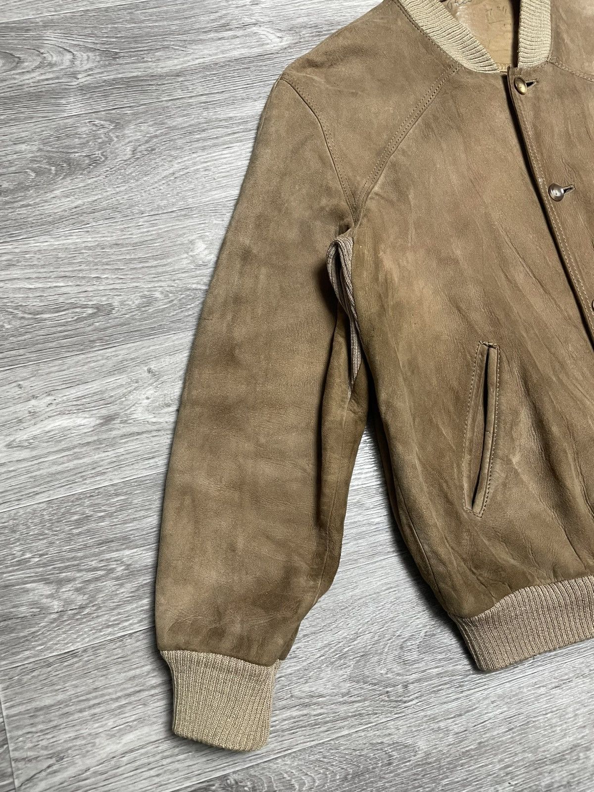 If Six Was Nine Vintage Brown Real Suede Button-Up Jacket Size US M / EU 48-50 / 2 - 6 Thumbnail