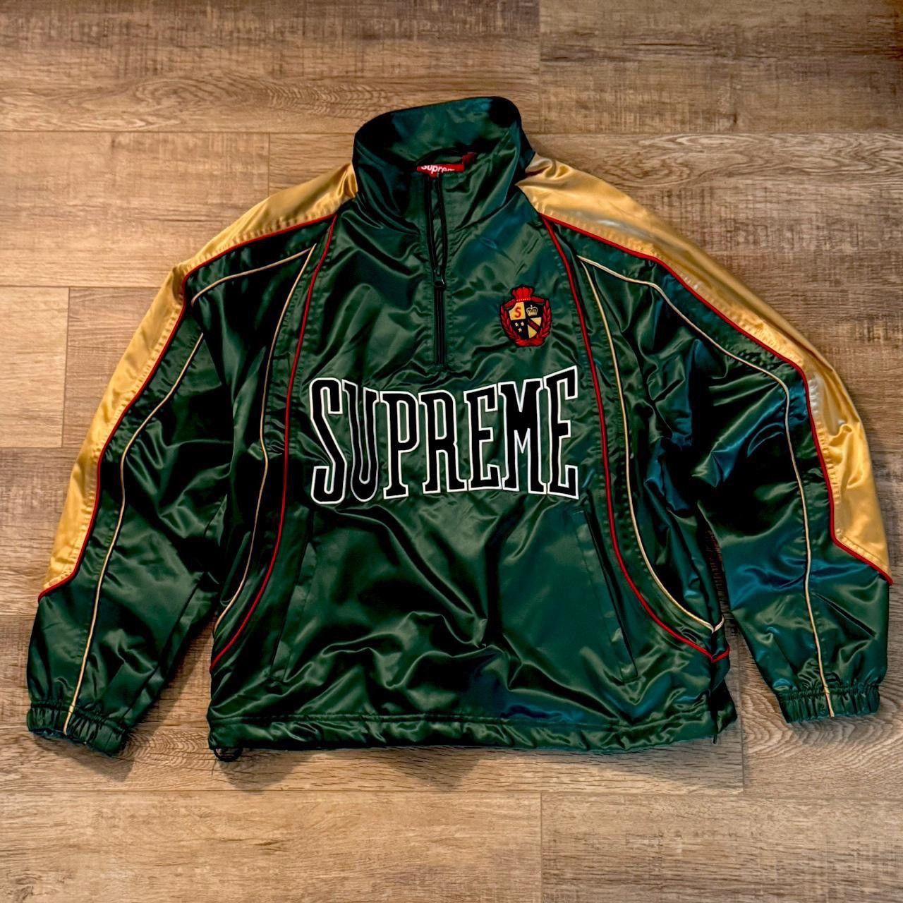 Supreme Supreme Satin Piping Pullover ‘Green’ Size US S / EU 44-46 / 1 - 1 Thumbnail