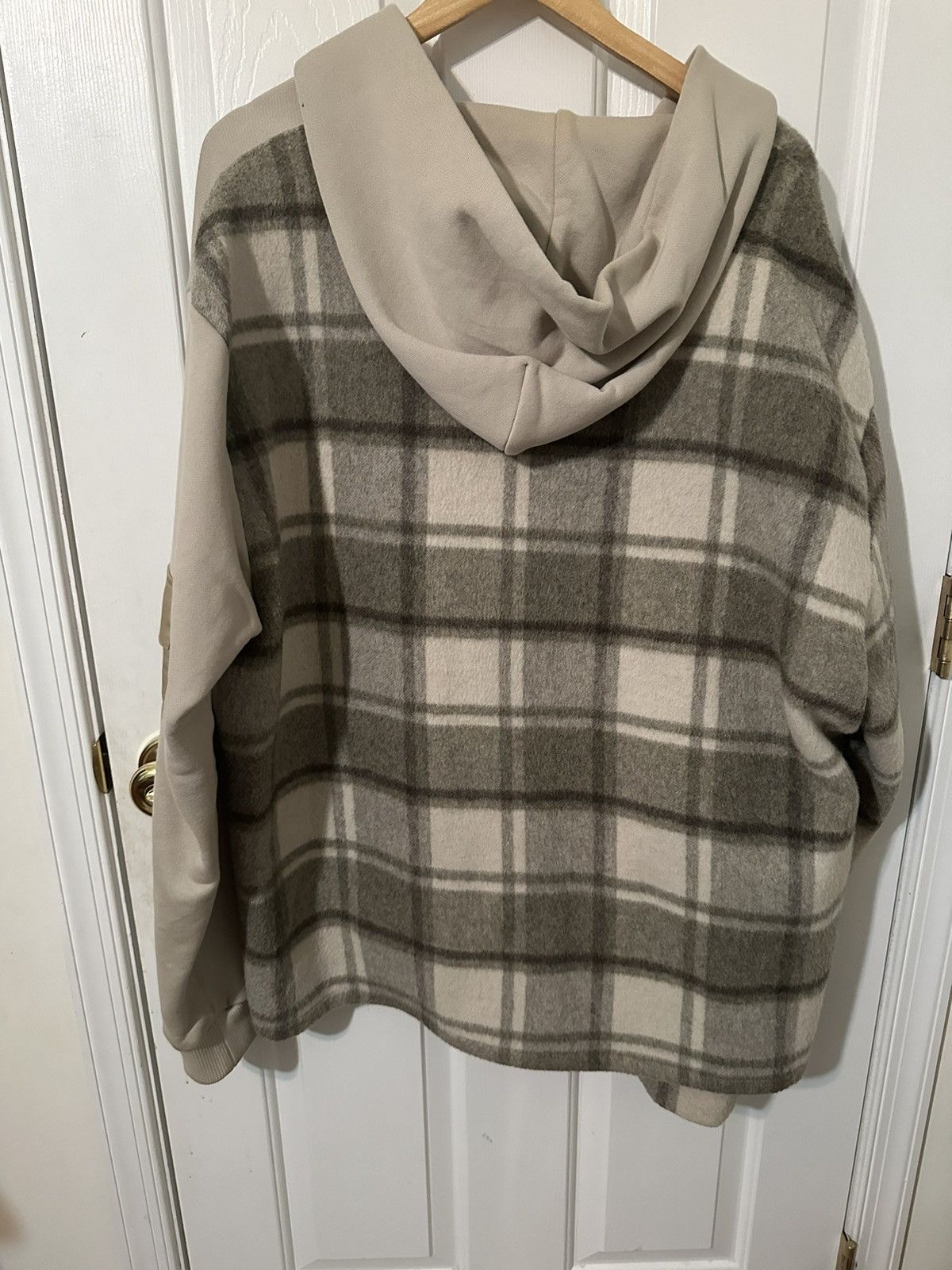 Menace Menace “Split Wool Plaid French Terry Hoodie” XL Size US XL / EU 56 / 4 - 12 Thumbnail