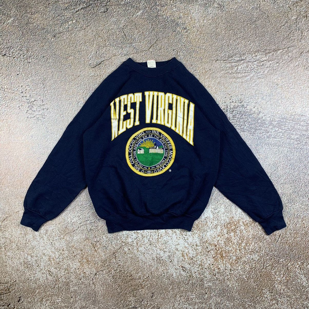 Fruit Of The Loom Vintage 90s West Virginia Sweatshirt Crewneck Size US L / EU 52-54 / 3 - 1 Thumbnail