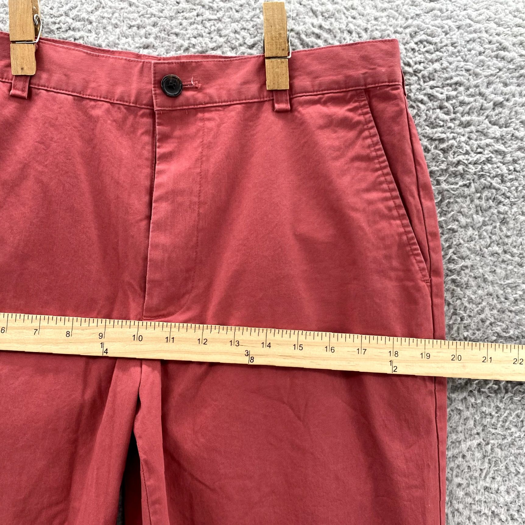 Brooks Brothers VINTAGE Brooks Brothers 346 Chino Pant Men 32x30 Red Flat Front Casual Preppy Yacht 90s Mens Size US 32 / EU 48 - 7 Thumbnail