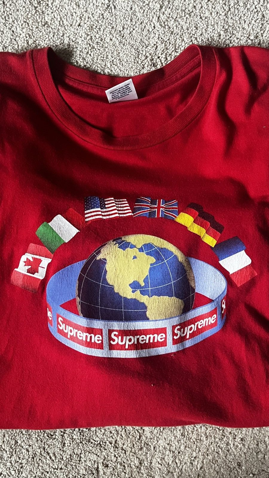 Supreme Supreme Worldwide Longsleeve Tee Size US L / EU 52-54 / 3 - 3 Thumbnail