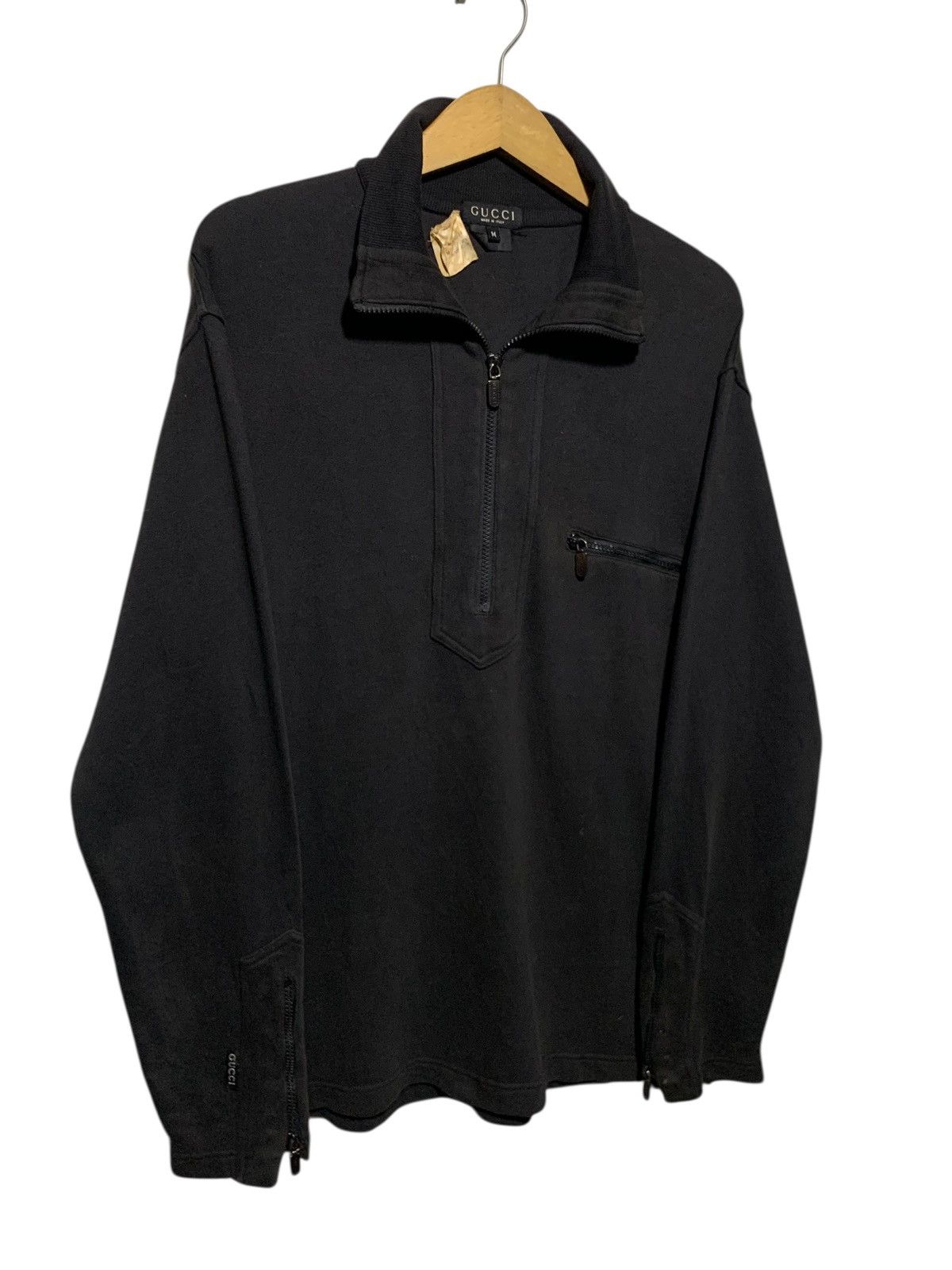Gucci Rare 1990s Gucci Tom Ford era multi zip faded sweatshirt Size US M / EU 48-50 / 2 - 5 Thumbnail
