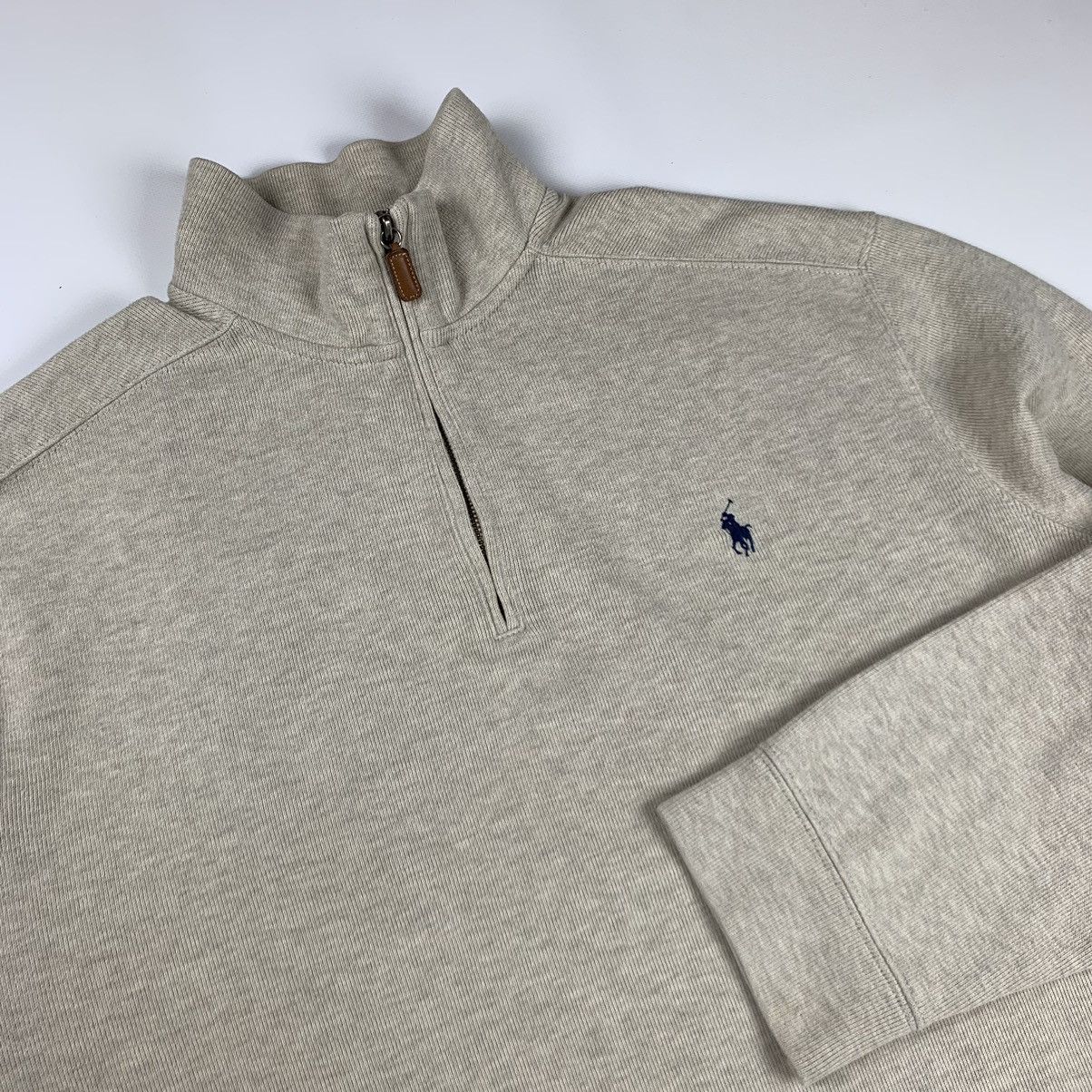 Polo Ralph Lauren × Vintage Ralph Lauren half zip cotton sweater Size US XL / EU 56 / 4 - 3 Thumbnail