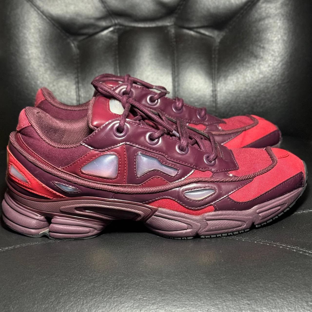 Adidas × Raf Simons Adidas Raf Simons Ozweego Burgundy Size US 11 / EU 44 - 1 Thumbnail