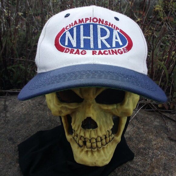 Vintage Vintage NHRA Championship Drag Racing Two Tone Snap Back Hat Size ONE SIZE - 1 Thumbnail
