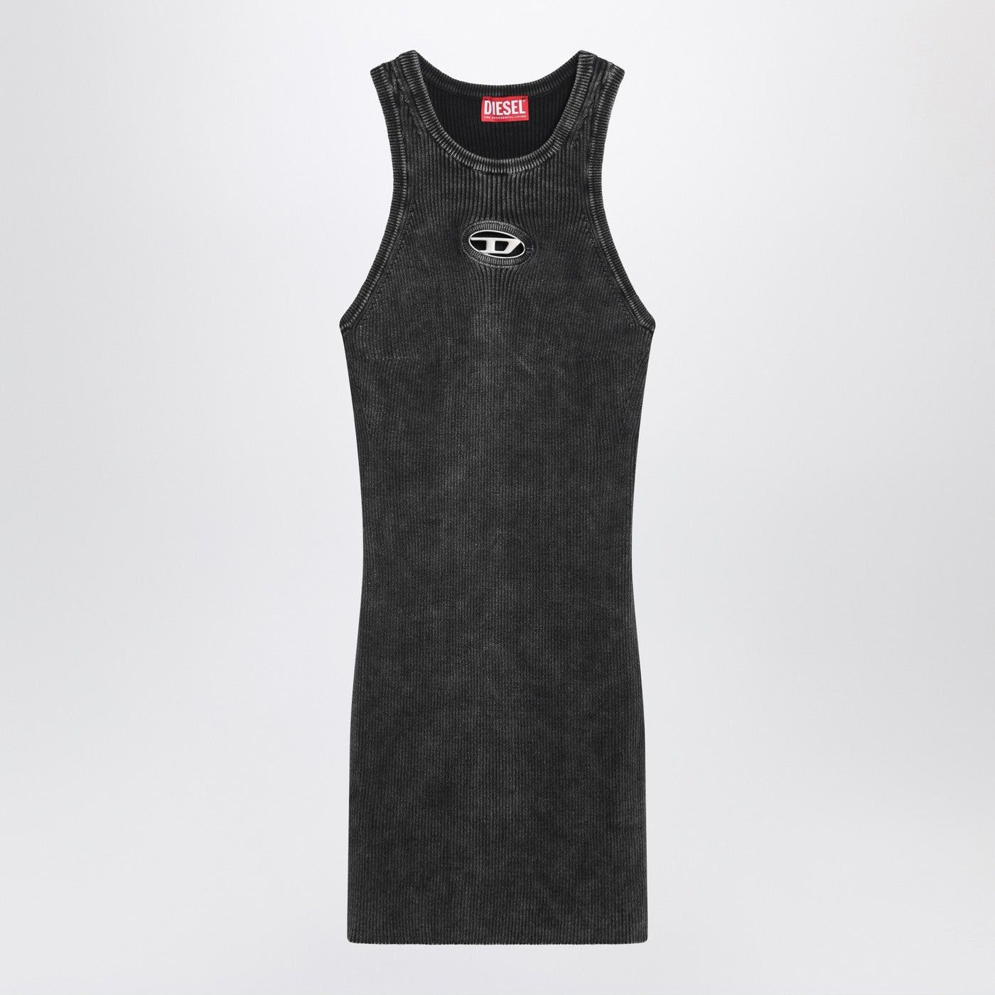 Diesel Diesel Washed Black Dress With Metallic Oval D Size ONE SIZE - 1 Thumbnail