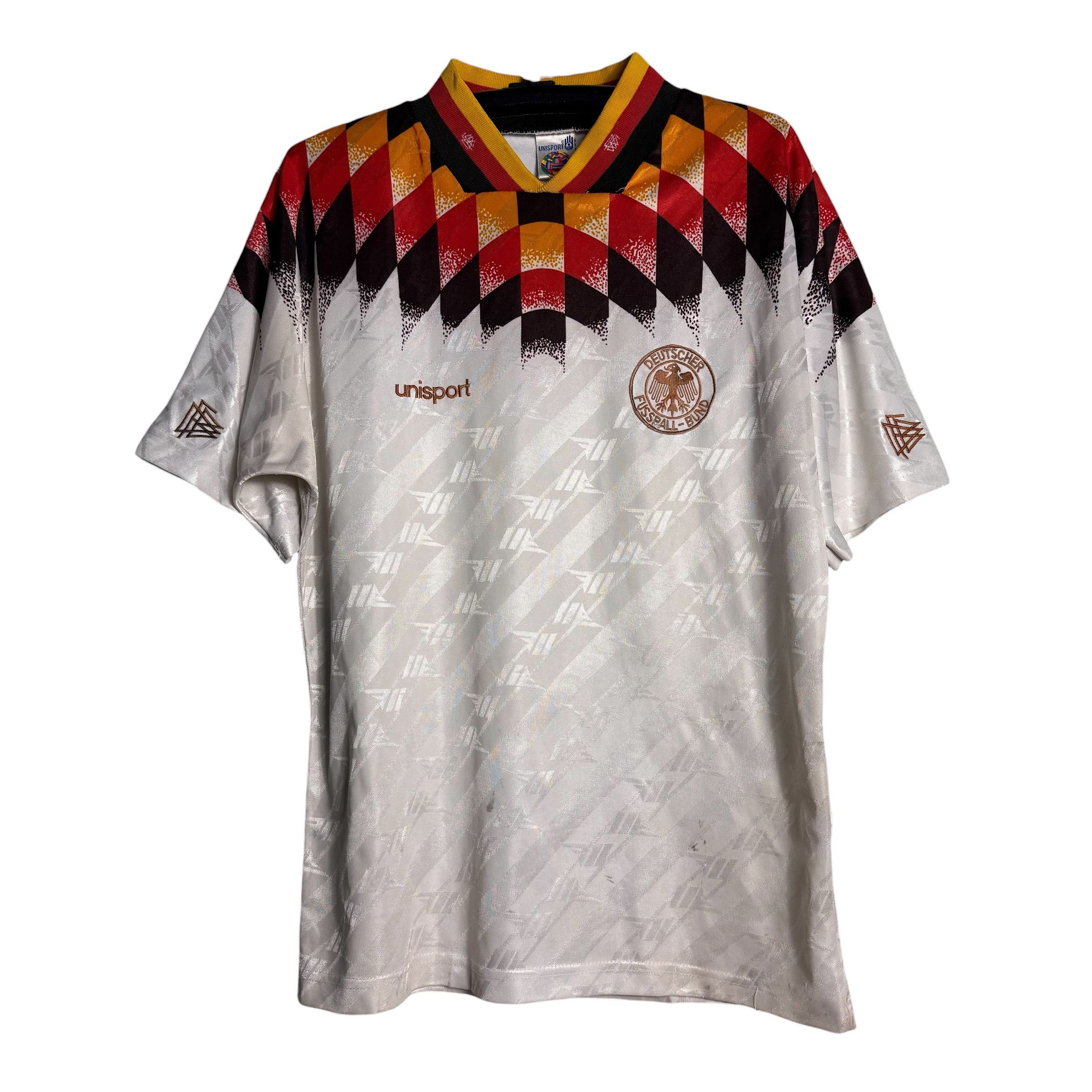 Vintage 🔥RARE🔥Vintage Unisport Germany Home Football Iconic Jersey Size US L / EU 52-54 / 3 - 1 Thumbnail
