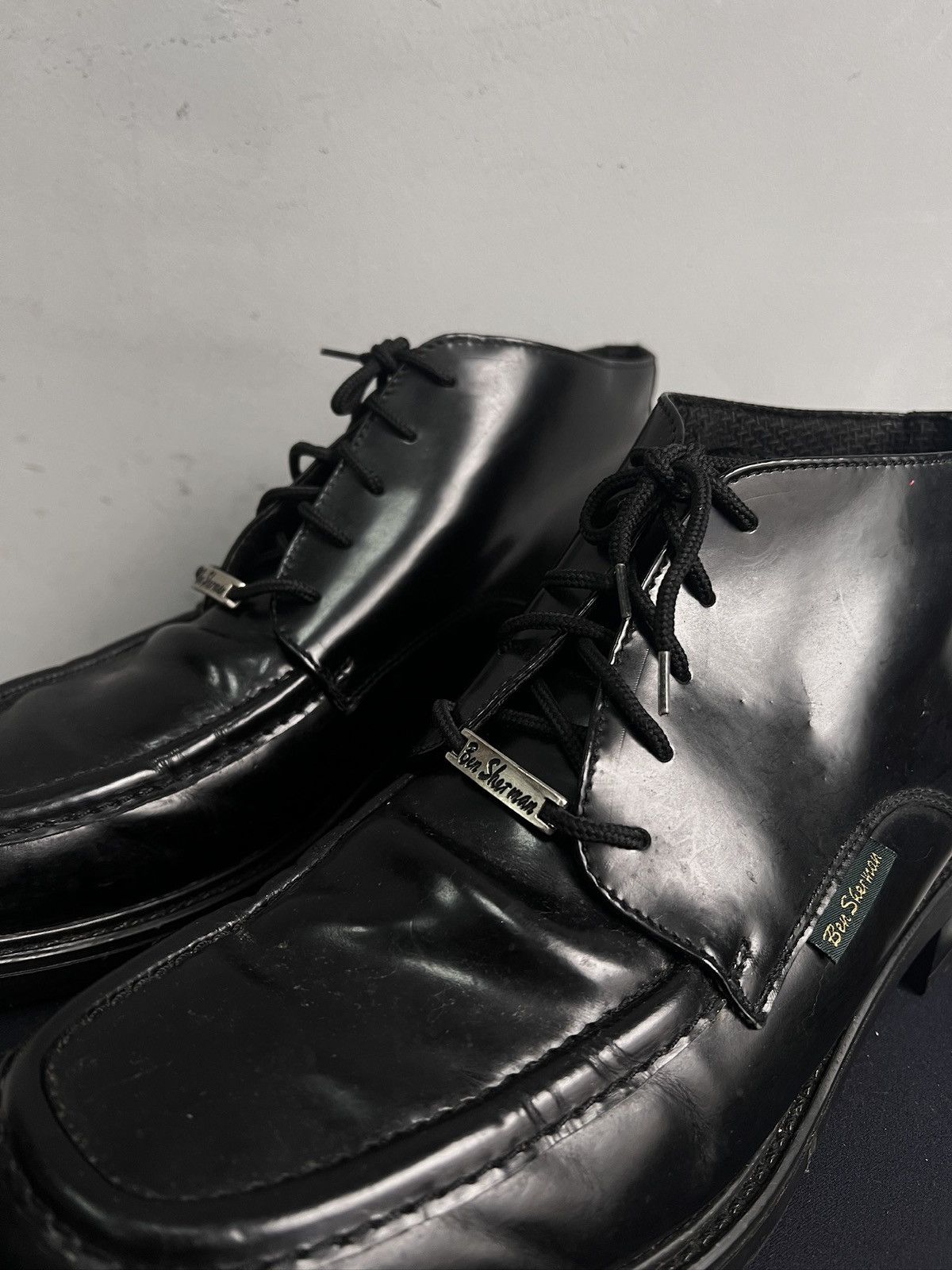 Hysteric Glamour Black Leather Derby Shoes Classic Dirk bikkembergs style y2k Size US 9 / EU 42 - 6 Thumbnail