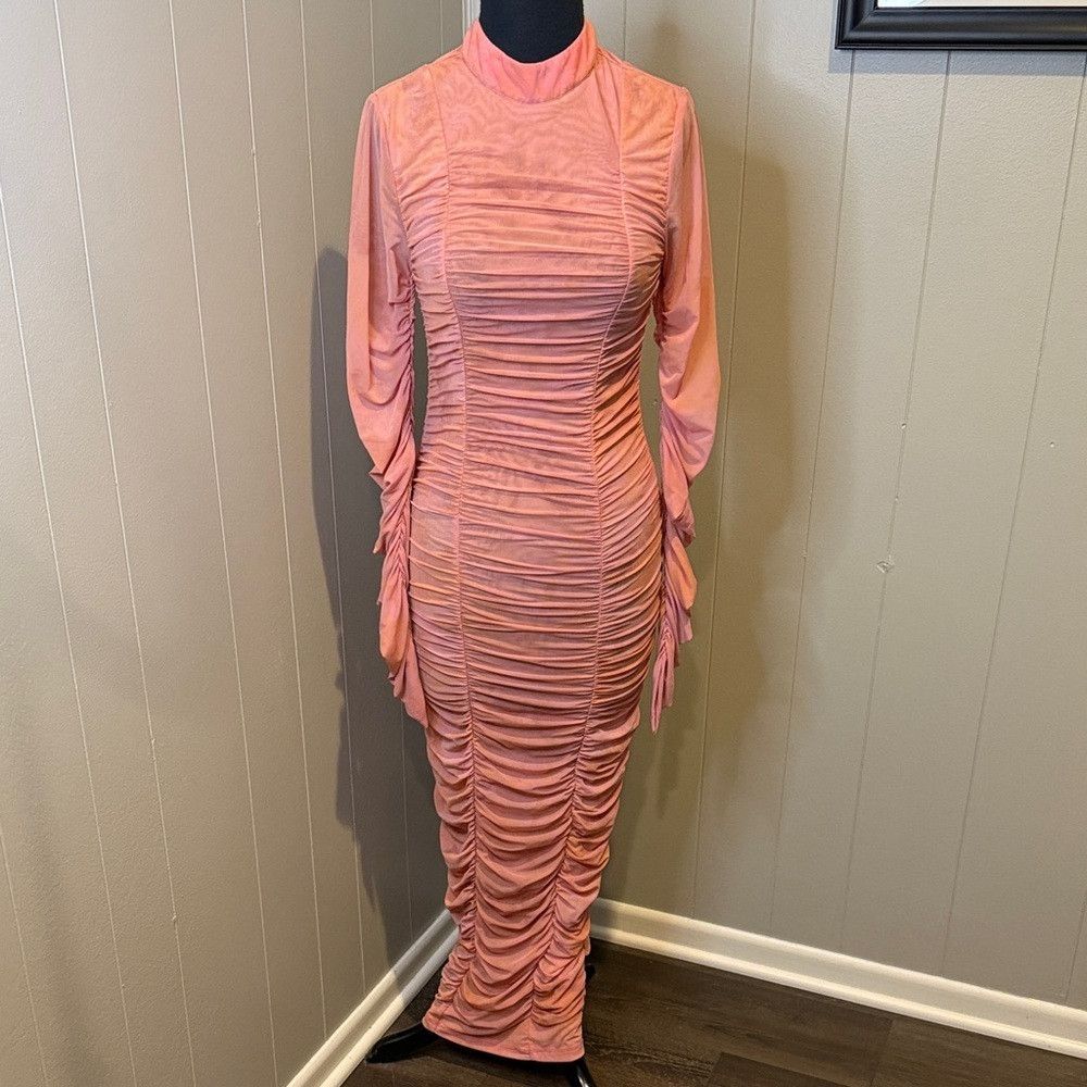Other Rococo Sand Women’s Medium Ruched Long Sleeve Dress in Cora Size M / US 6-8 / IT 42-44 - 1 Thumbnail