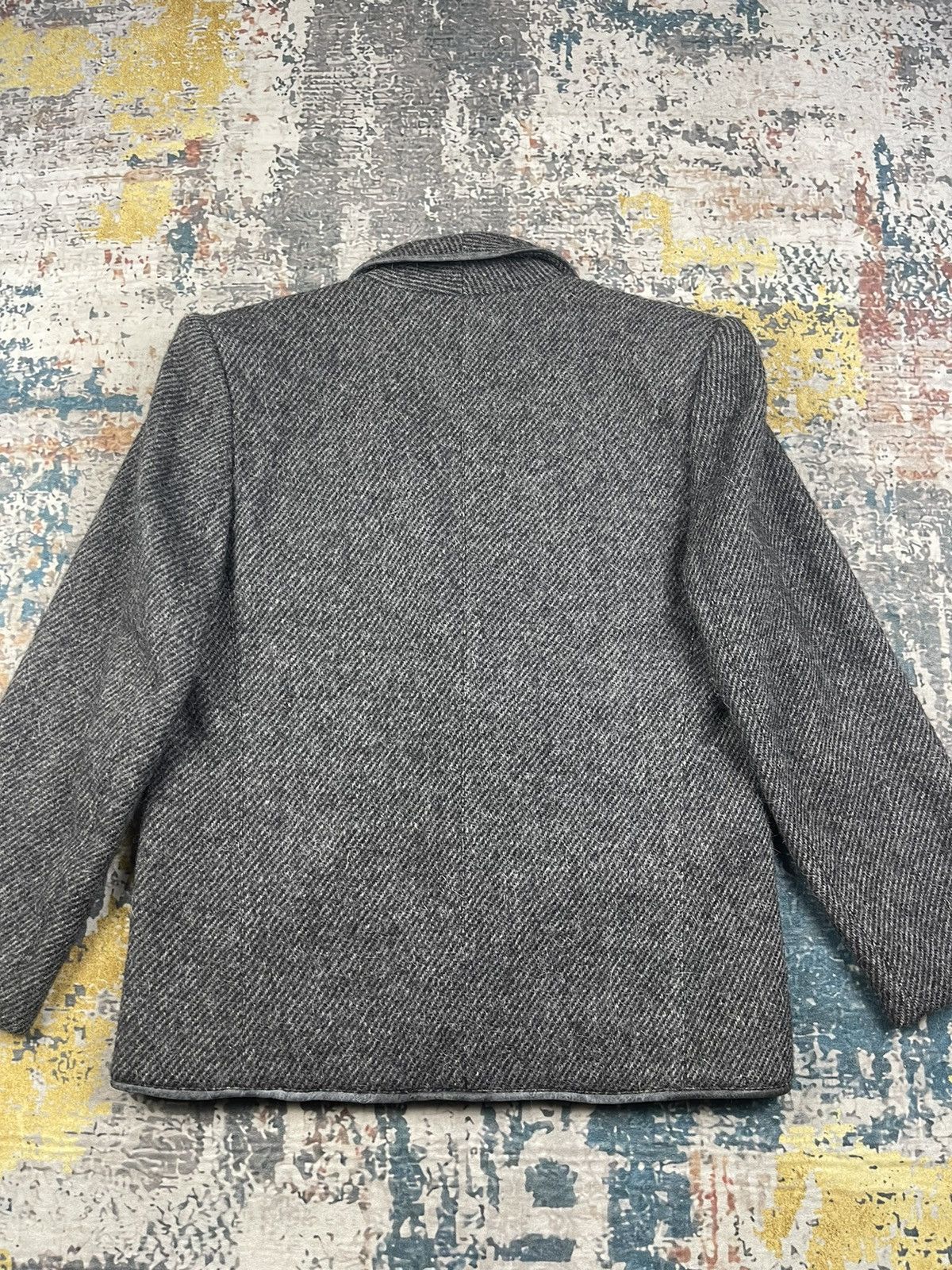 Thierry Mugler Thiery Mugler Wool Tweed Leather Trim Jackets Size M / US 6-8 / IT 42-44 - 5 Thumbnail