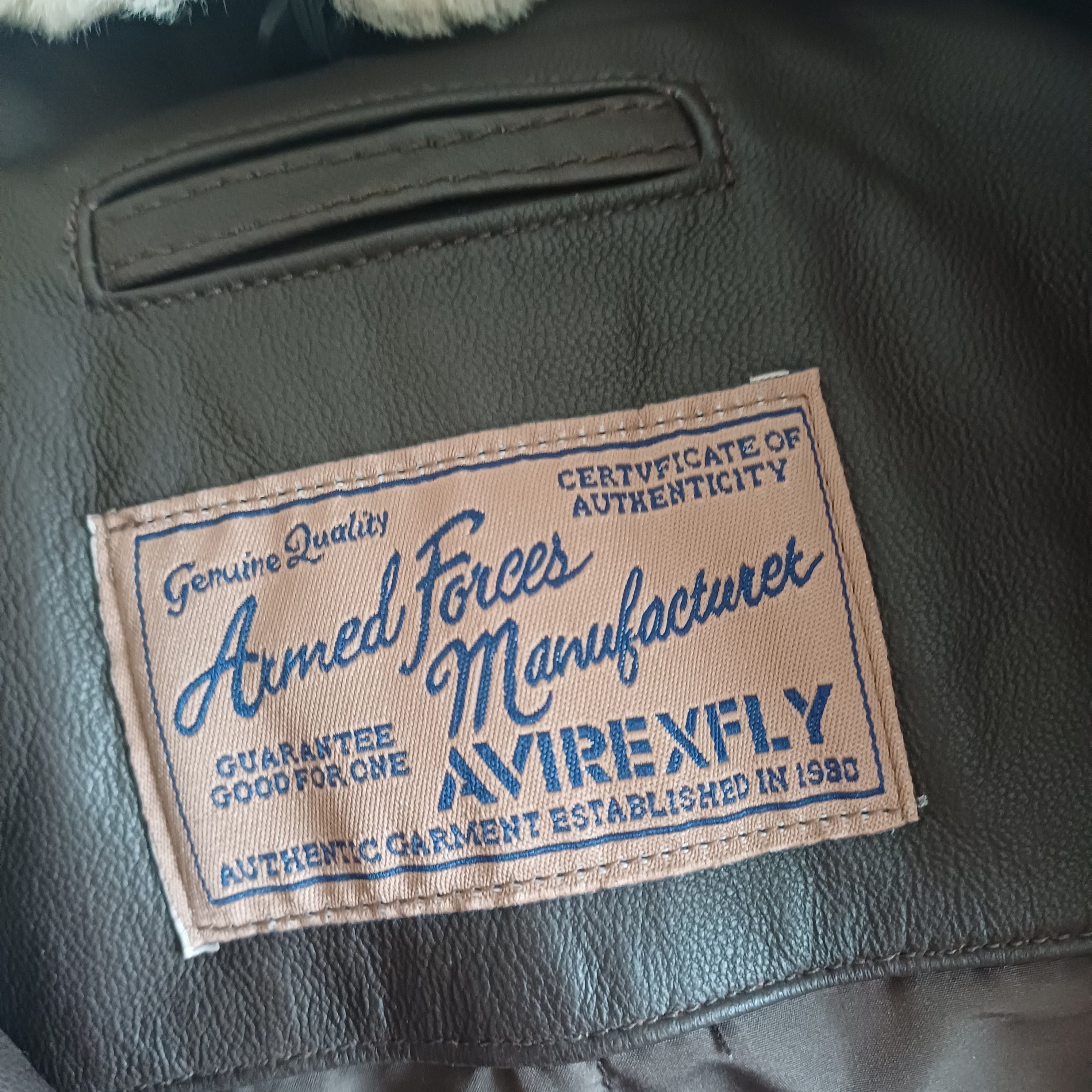Avirex Avirex brown leather jacket, size XXXL Size US XXL / EU 58 / 5 - 2 Thumbnail