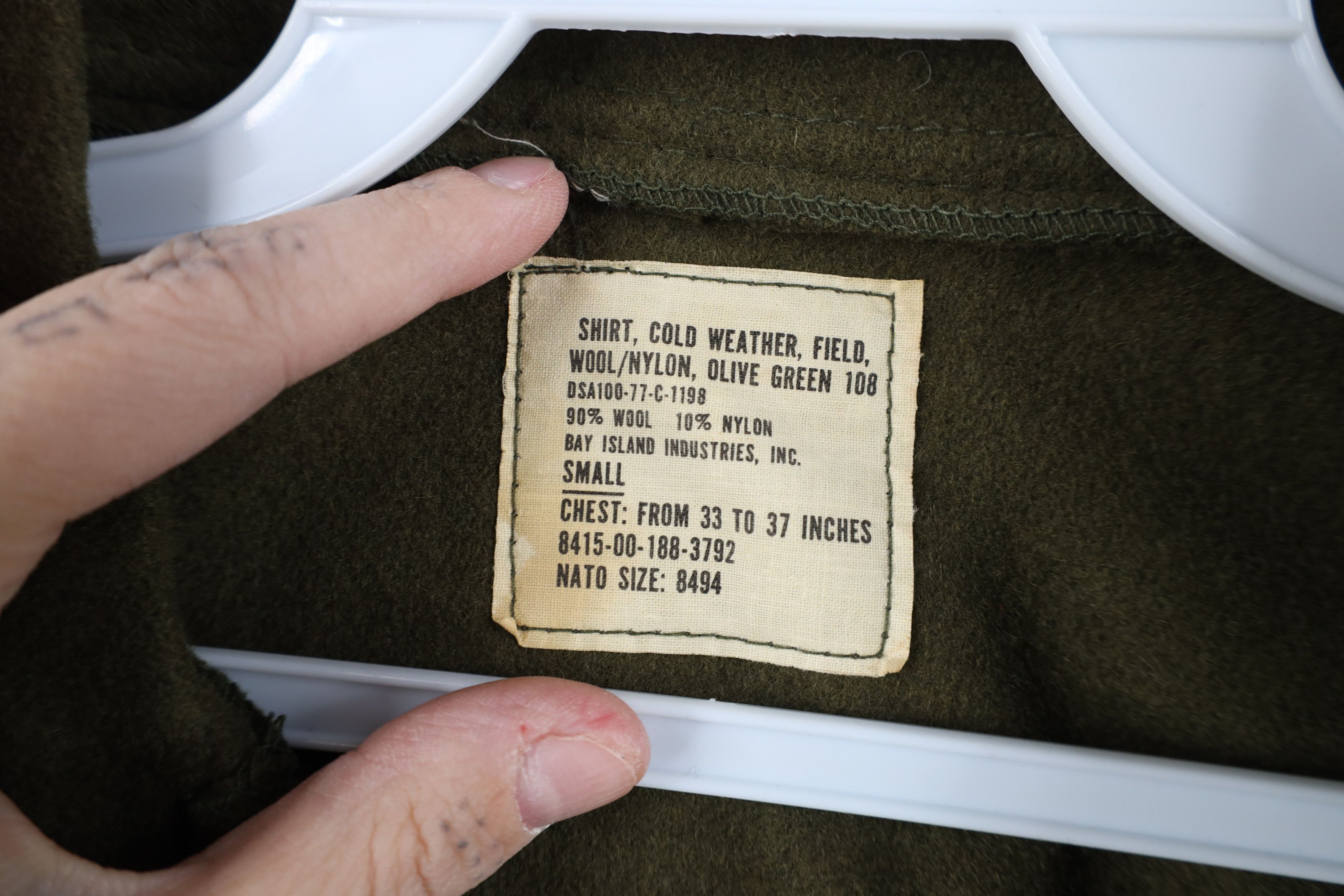 Vintage Vintage 70s Vietnam War Cold Weather Shirt Jacket Jac USA Size US S / EU 44-46 / 1 - 9 Thumbnail