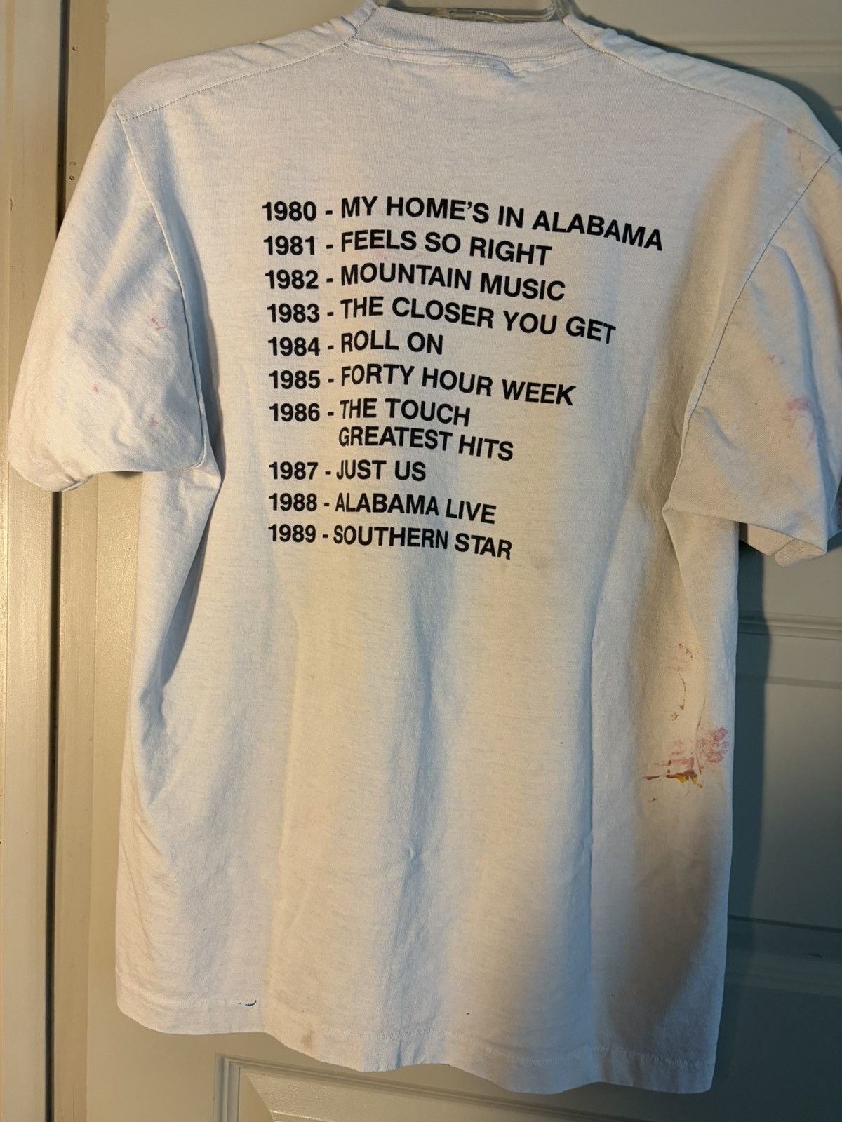 Vintage Vintage single stitch 1989 Alabama artist decade tee shirt Size US L / EU 52-54 / 3 - 7 Thumbnail