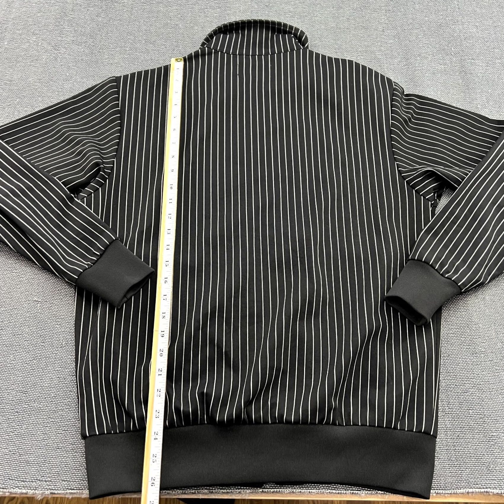 Vintage Drole de Monsieur Mens Bomber Jacket XS Black Striped Jacket Front Zip Size US XS / EU 42 / 0 - 4 Thumbnail