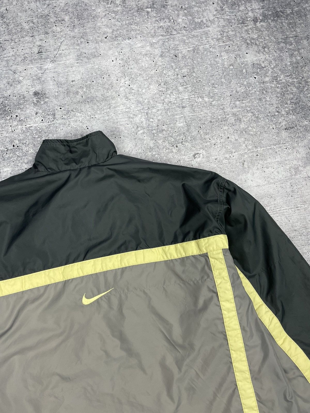 Nike × Vintage Vintage Nike 90’s Y2K Style Drill Nylon Big Back Logo Bomber Size US S / EU 44-46 / 1 - 18 Thumbnail