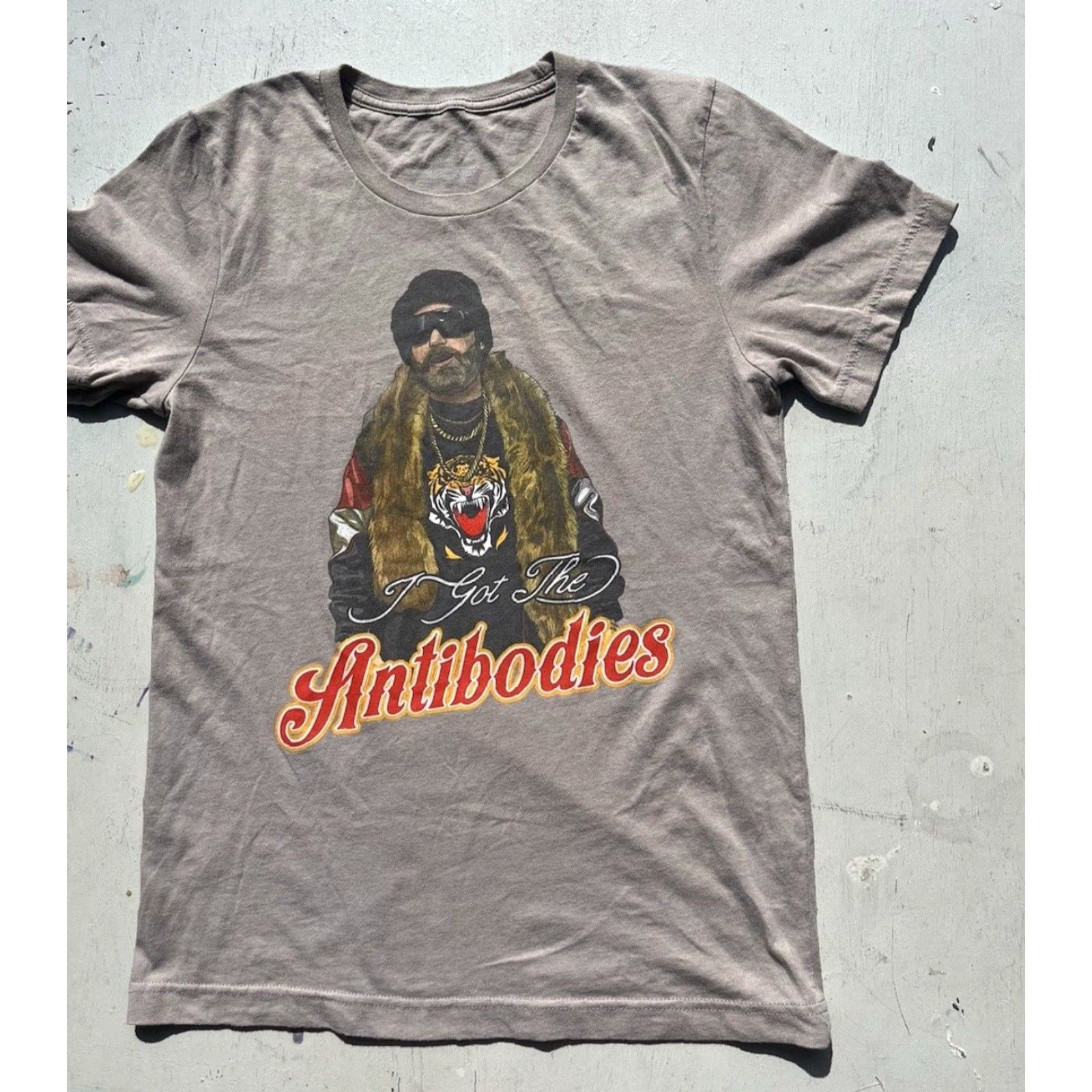 Vintage Your Mom's House T-Shirt Beige Antibodies S Tom Segura Buns Comedy Bikes Shirt Crew Neck Short Sleeve Men’s SKU: Size US S / EU 44-46 / 1 - 5 Thumbnail