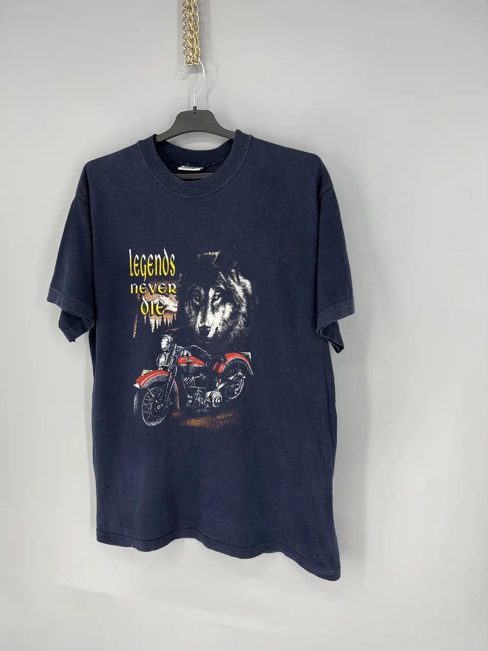 West Coast Choppers Vintage 90s Choppers "Legends Never Die" Streetwear Tshirt Size US XL / EU 56 / 4 - 3 Thumbnail