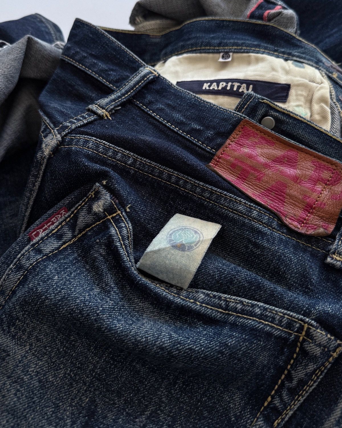VINTAGE KAPITAL RED SELVEDGE DENIM
