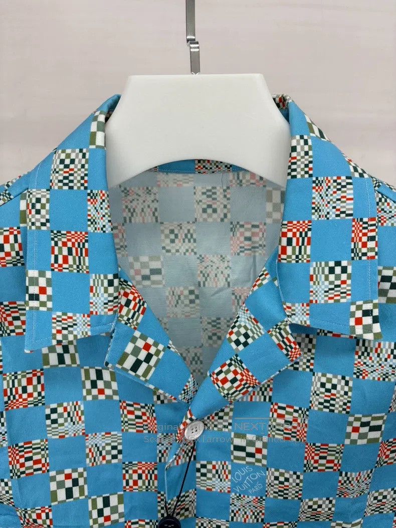 Louis Vuitton Louis Vuitton Checkerboard checkerboard blue short-sleeved Size US S / EU 44-46 / 1 - 3 Thumbnail