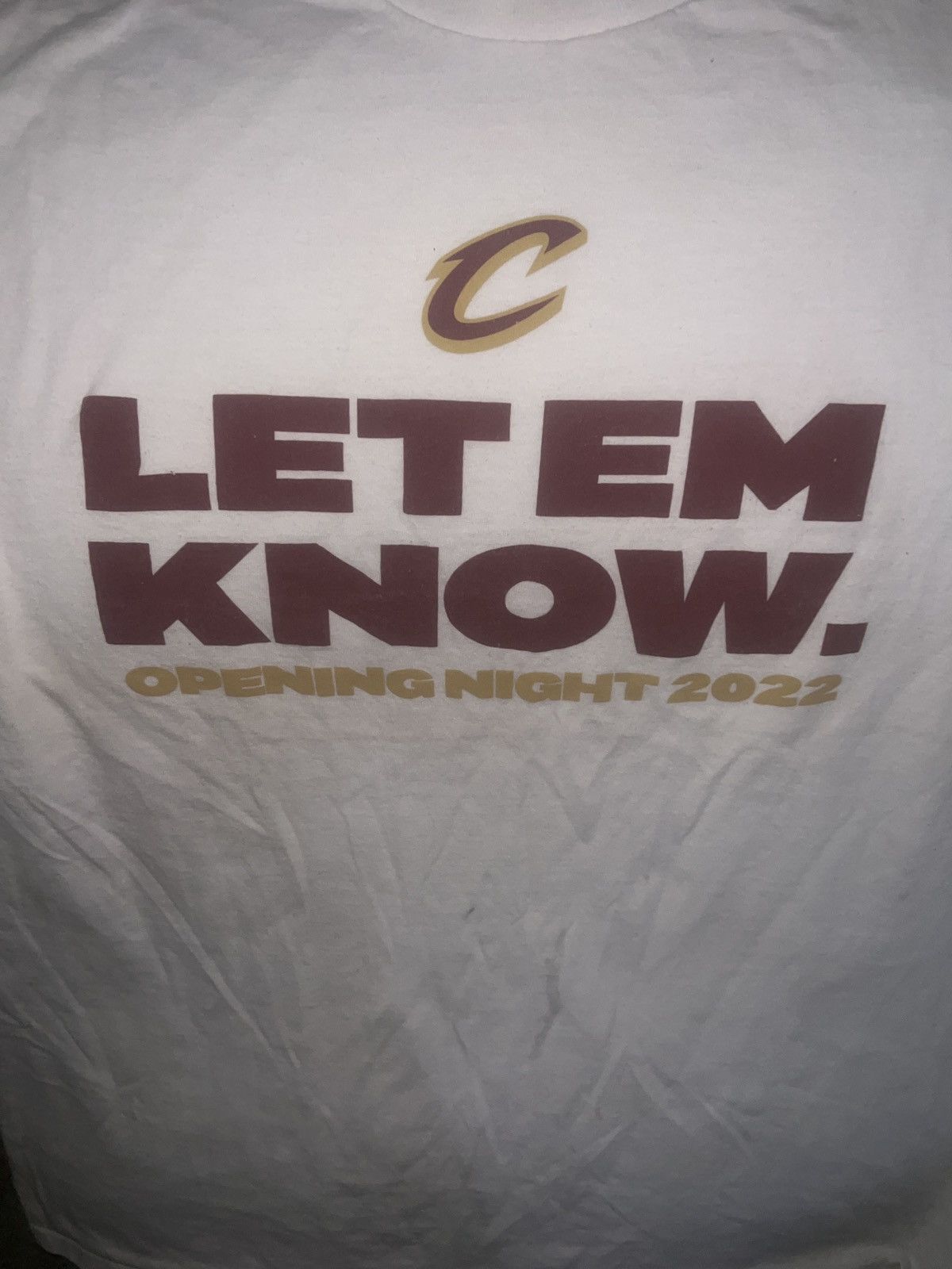 Gildan Gildan Cleveland Cavaliers Opening Night 2022 Let Em Know T Size US XL / EU 56 / 4 - 2 Thumbnail