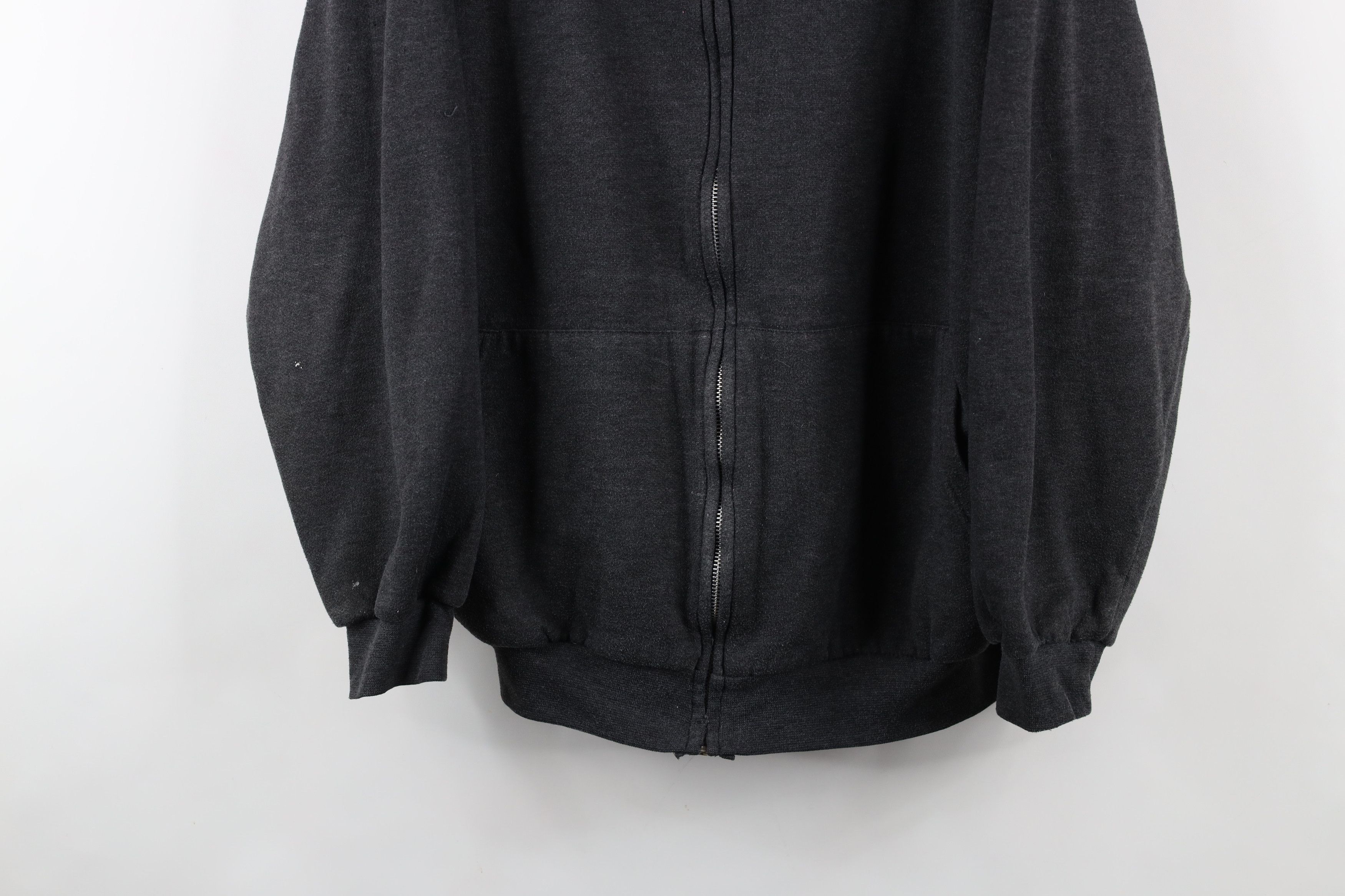 Vintage Vintage 90s Streetwear Heavy Thermal Waffle Knit Hoodie Size US L / EU 52-54 / 3 - 3 Thumbnail